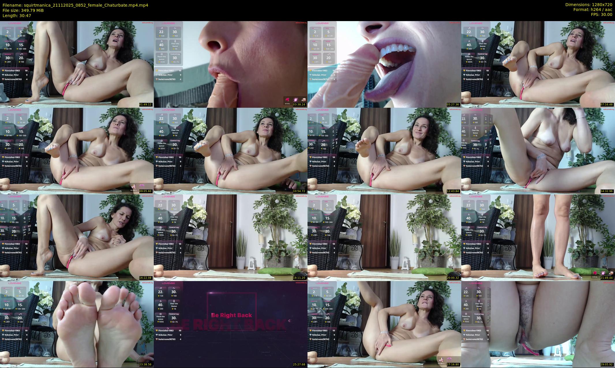 squirtmanica — 31 minute Chaturbate female cam show recording, 720p, Nov 21, 2025