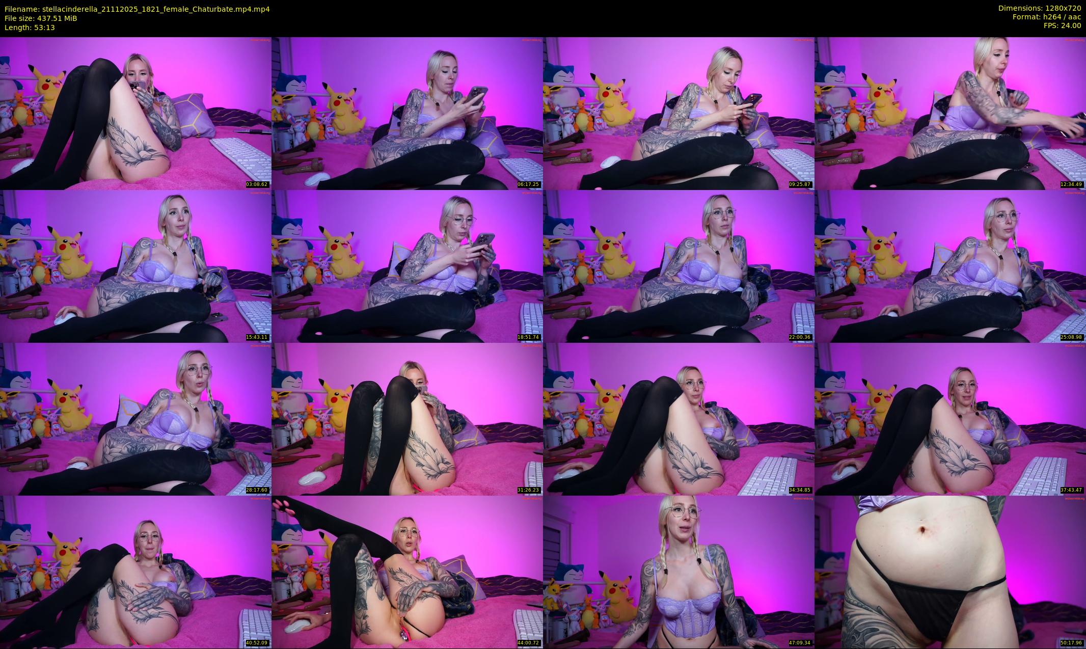 stellacinderella — 54 minute Chaturbate female cam show recording, 720p, Nov 21, 2025