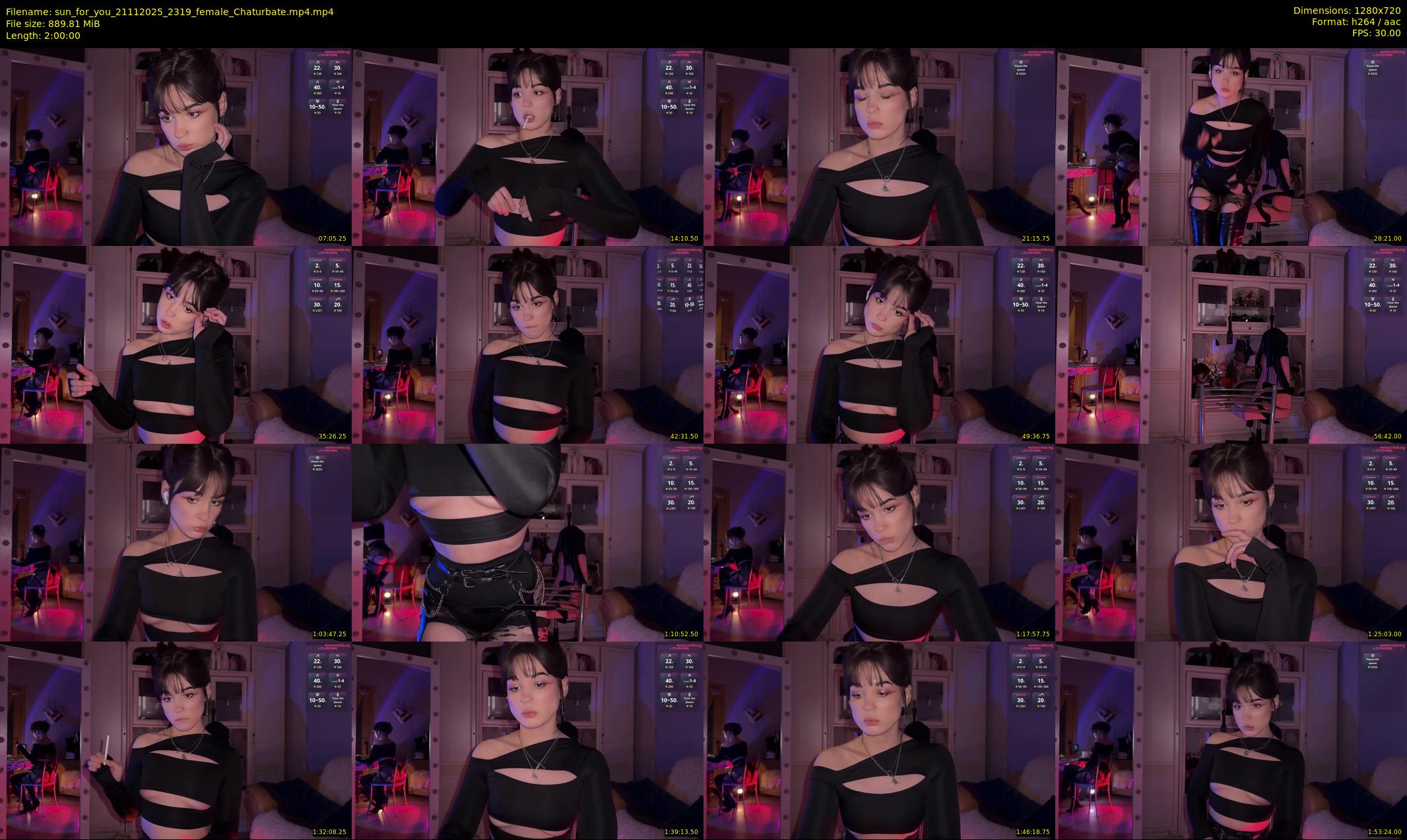 sun_for_you — 120 minute Chaturbate female cam show recording, 720p, Nov 21, 2025