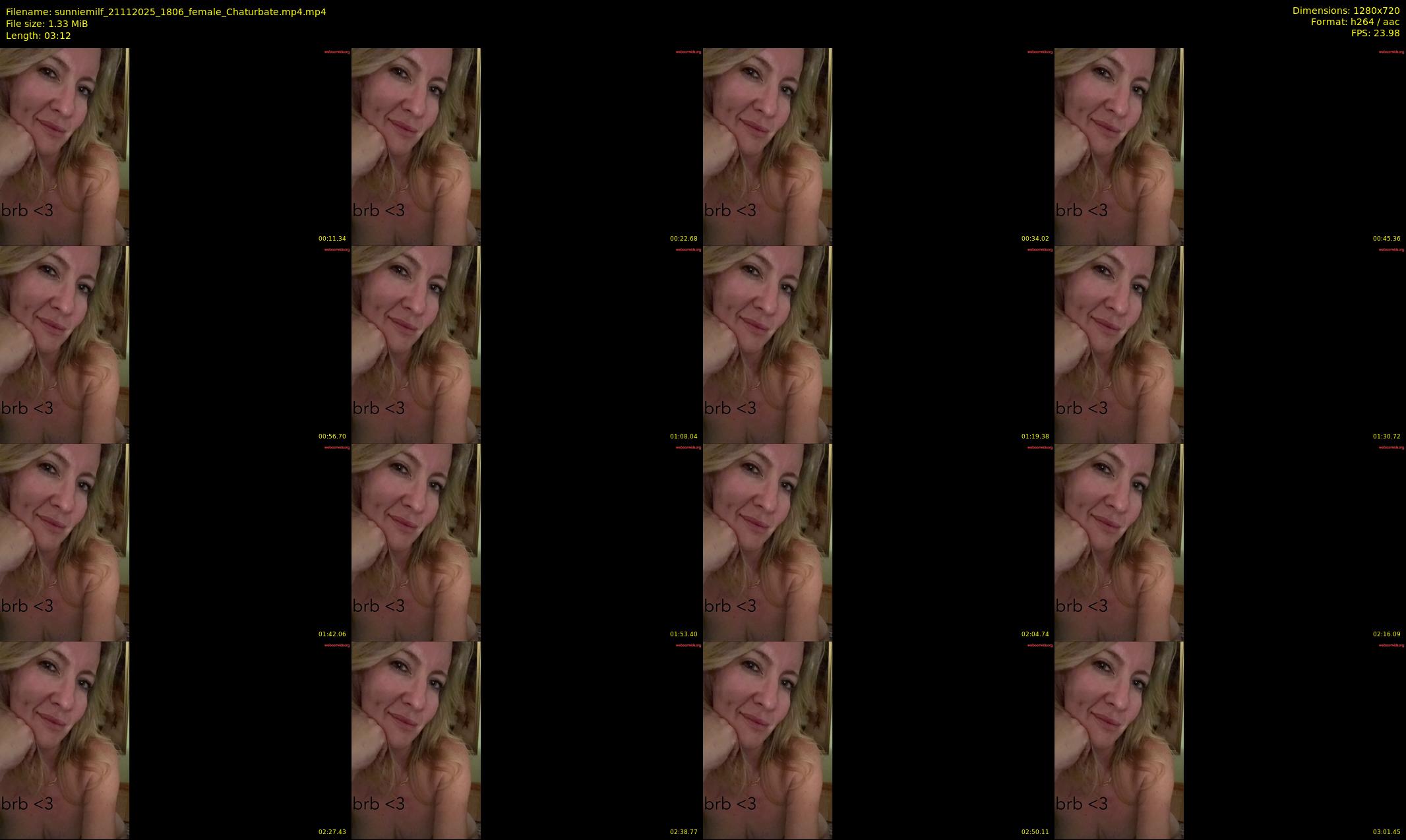 sunniemilf — 4 minute Chaturbate female cam show recording, 720p, Nov 21, 2025
