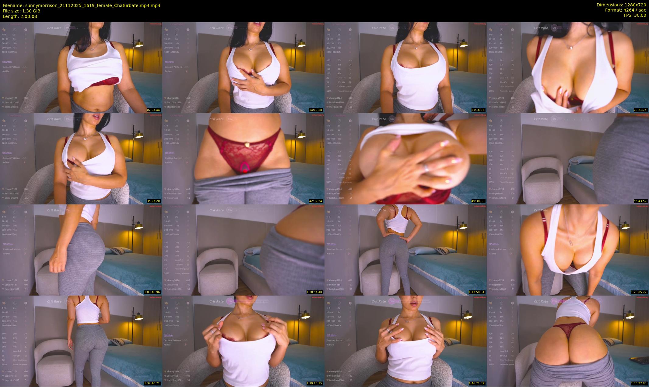 sunnymorrison — 121 minute Chaturbate female cam show recording, 720p, Nov 21, 2025