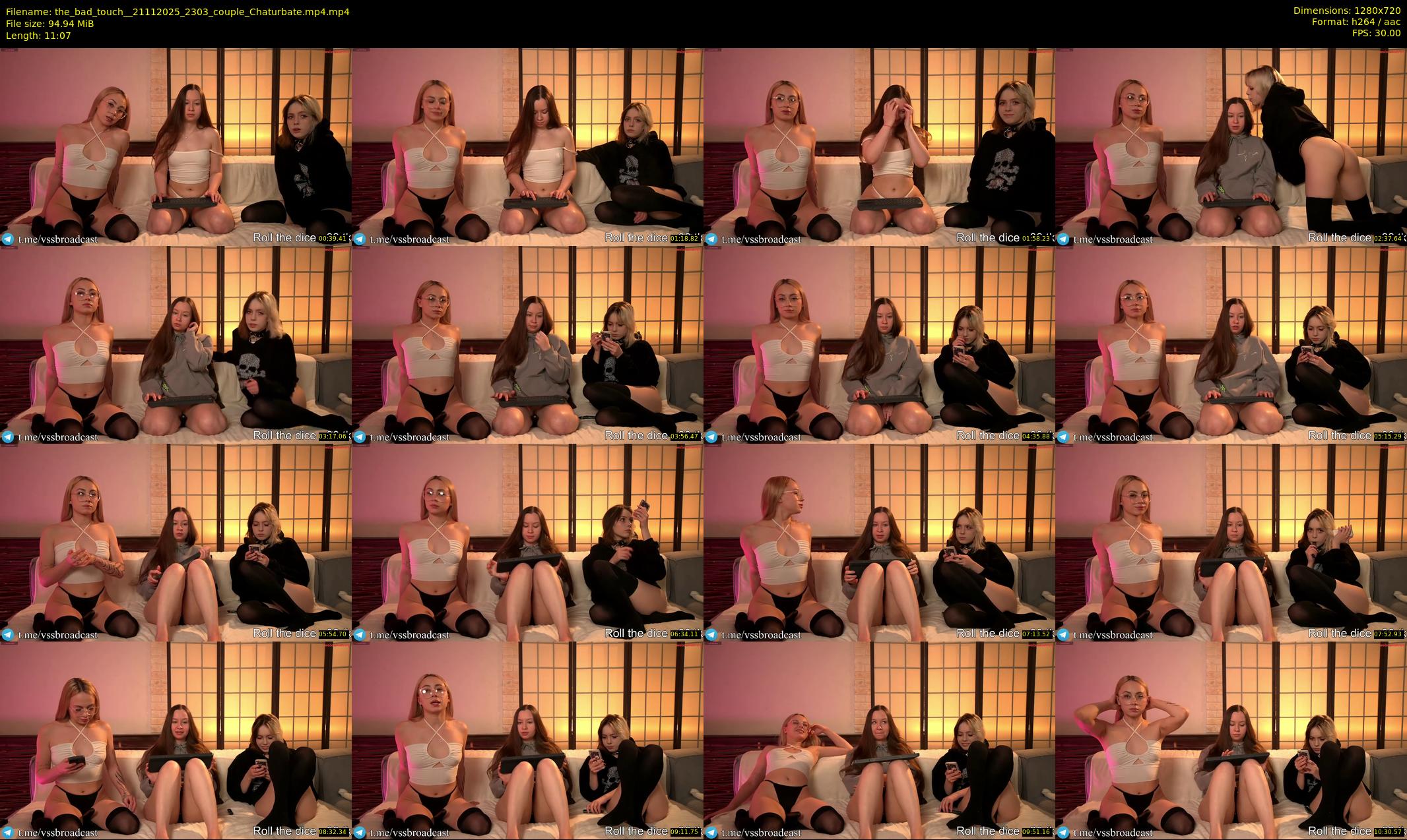 the_bad_touch_ — 12 minute Chaturbate couple cam show recording, 720p, Nov 21, 2025