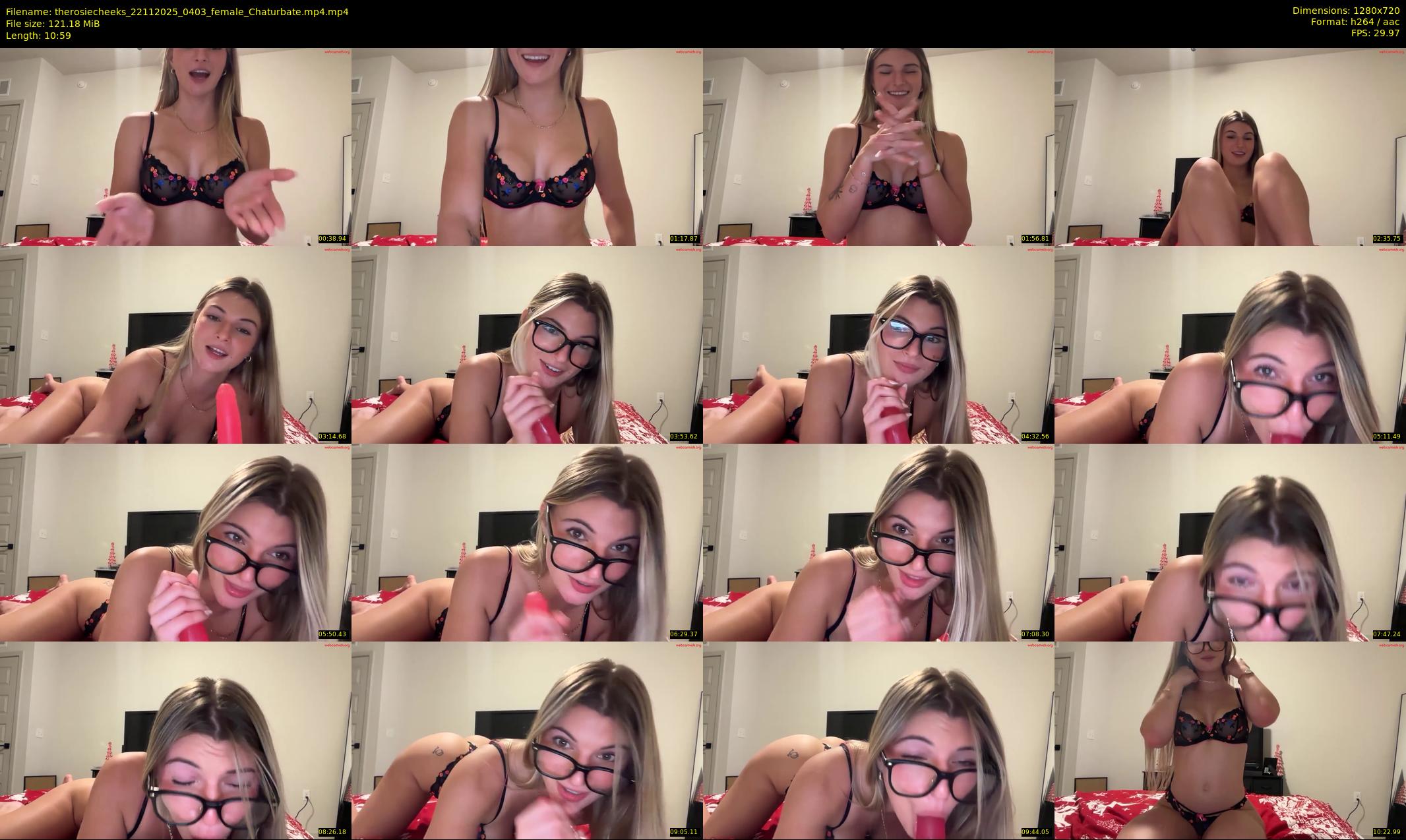therosiecheeks — 11 minute Chaturbate female cam show recording, 720p, Nov 22, 2025
