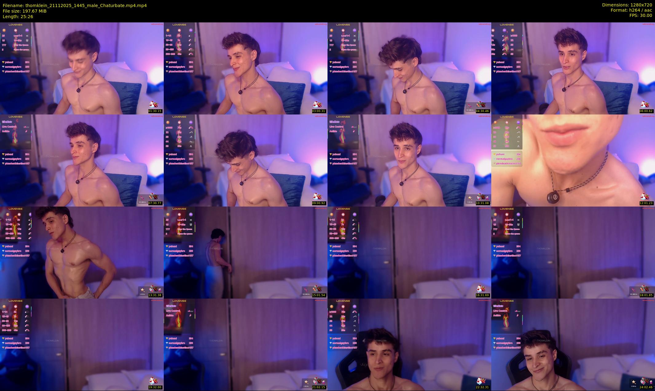 thomklein — 26 minute Chaturbate male cam show recording, 720p, Nov 21, 2025