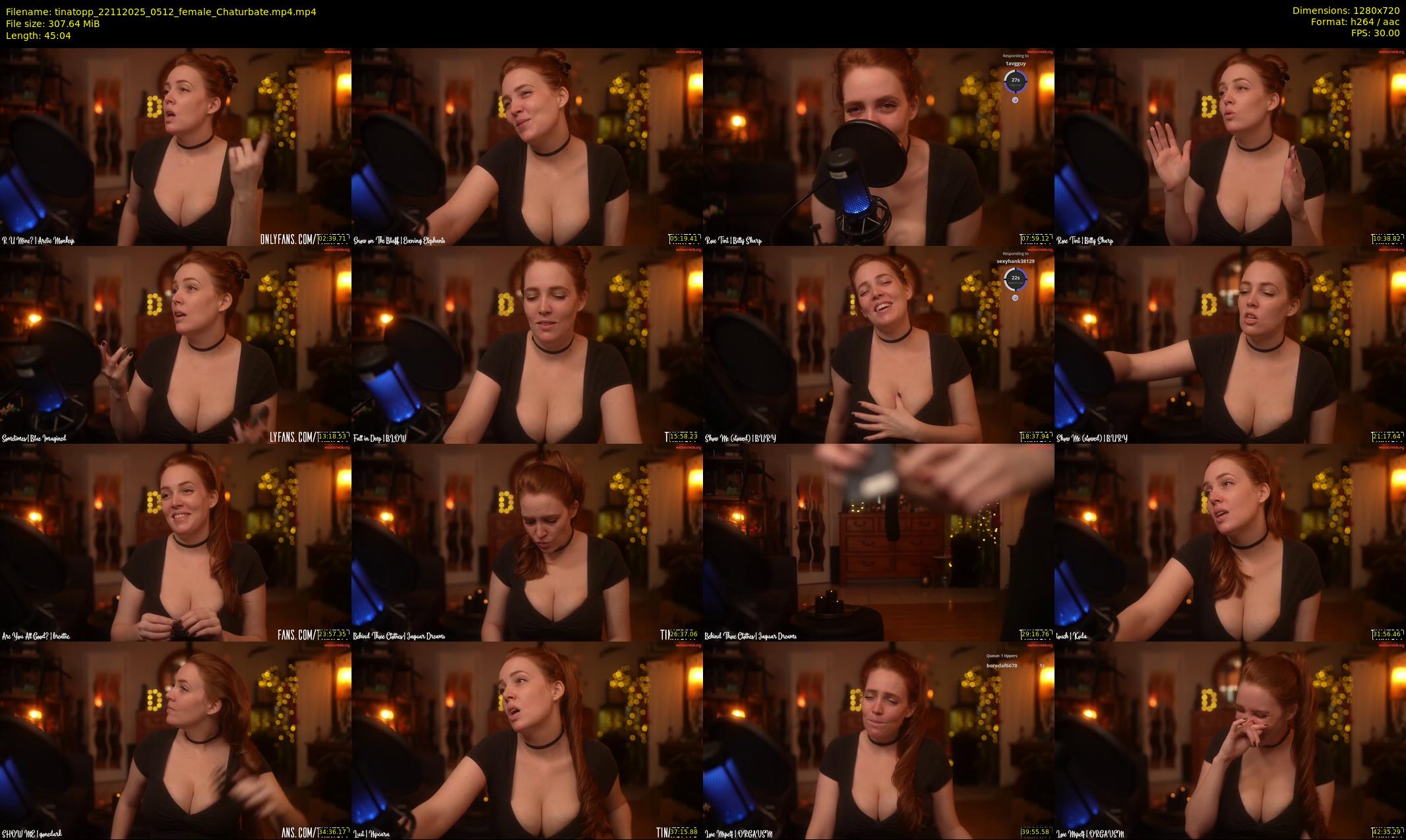 tinatopp — 46 minute Chaturbate female cam show recording, 720p, Nov 22, 2025