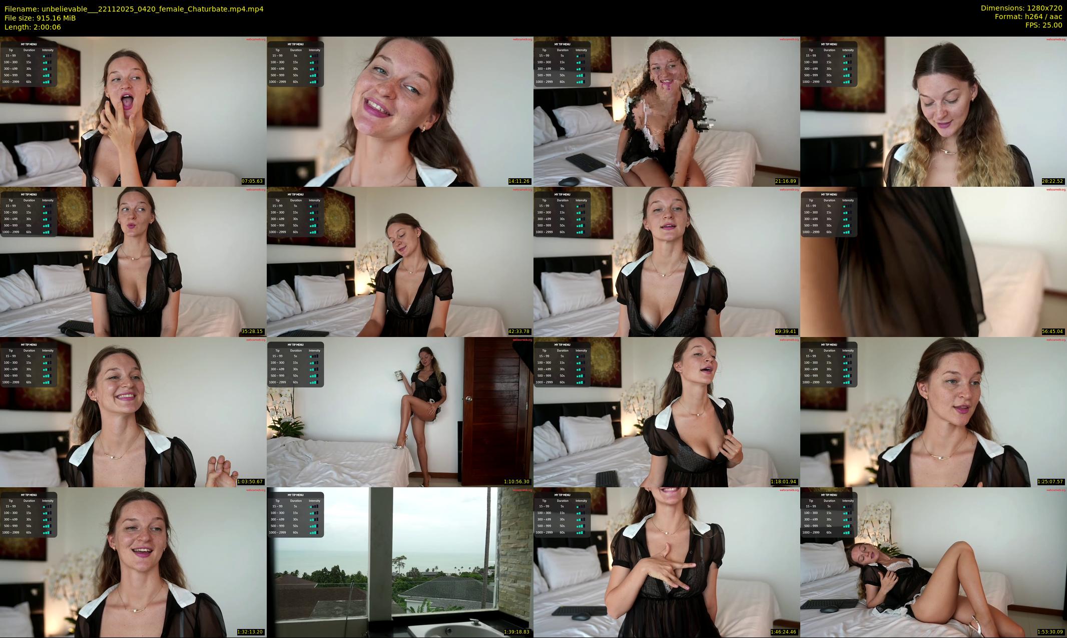 unbelievable__ — 121 minute Chaturbate female cam show recording, 720p, Nov 22, 2025