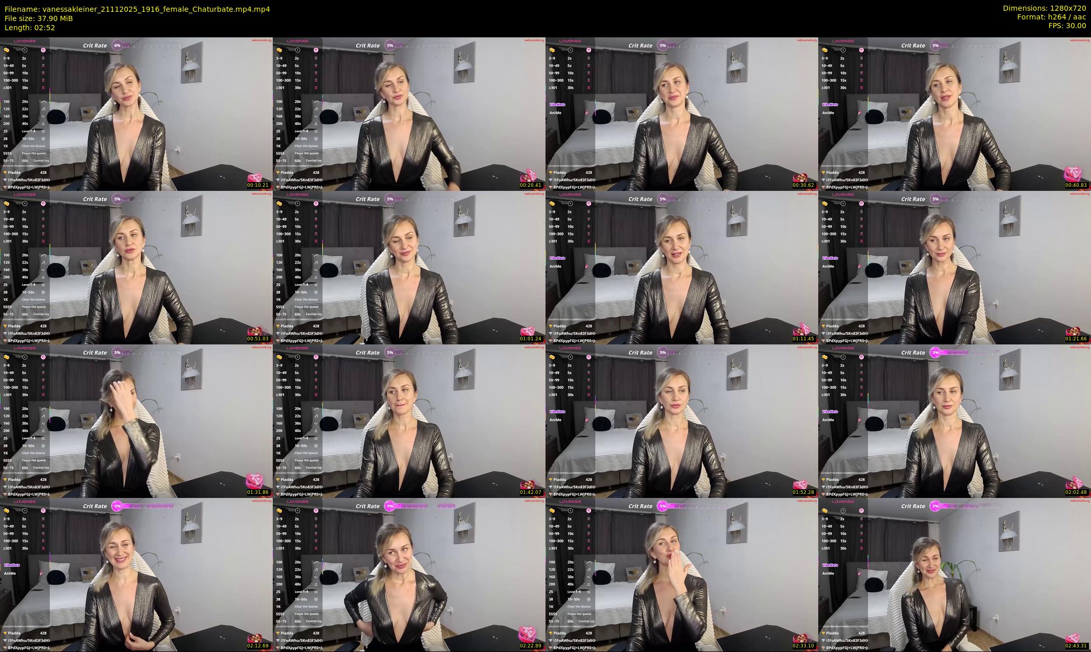 vanessakleiner — 3 minute Chaturbate female cam show recording, 720p, Nov 21, 2025