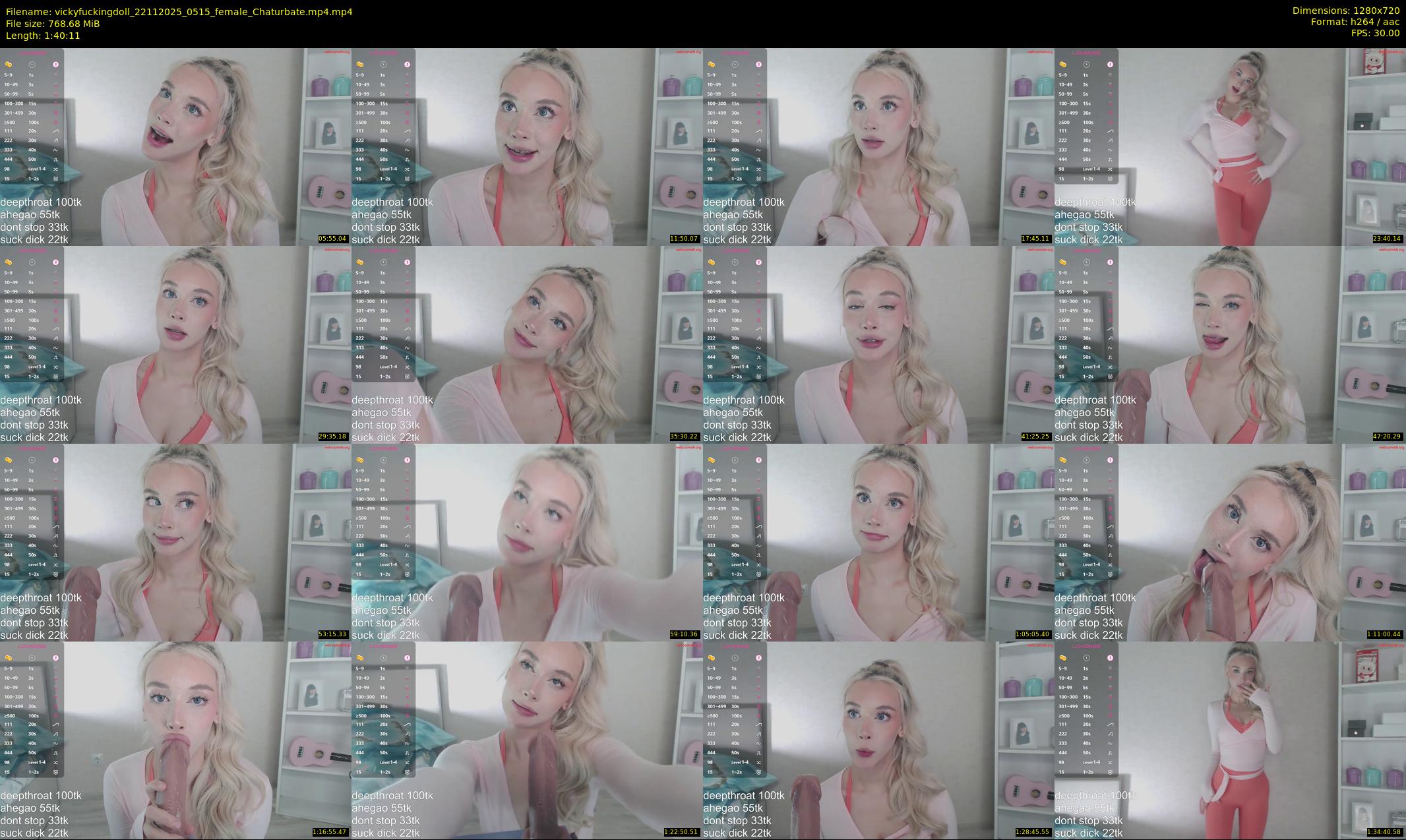 vickyfuckingdoll — 101 minute Chaturbate female cam show recording, 720p, Nov 22, 2025