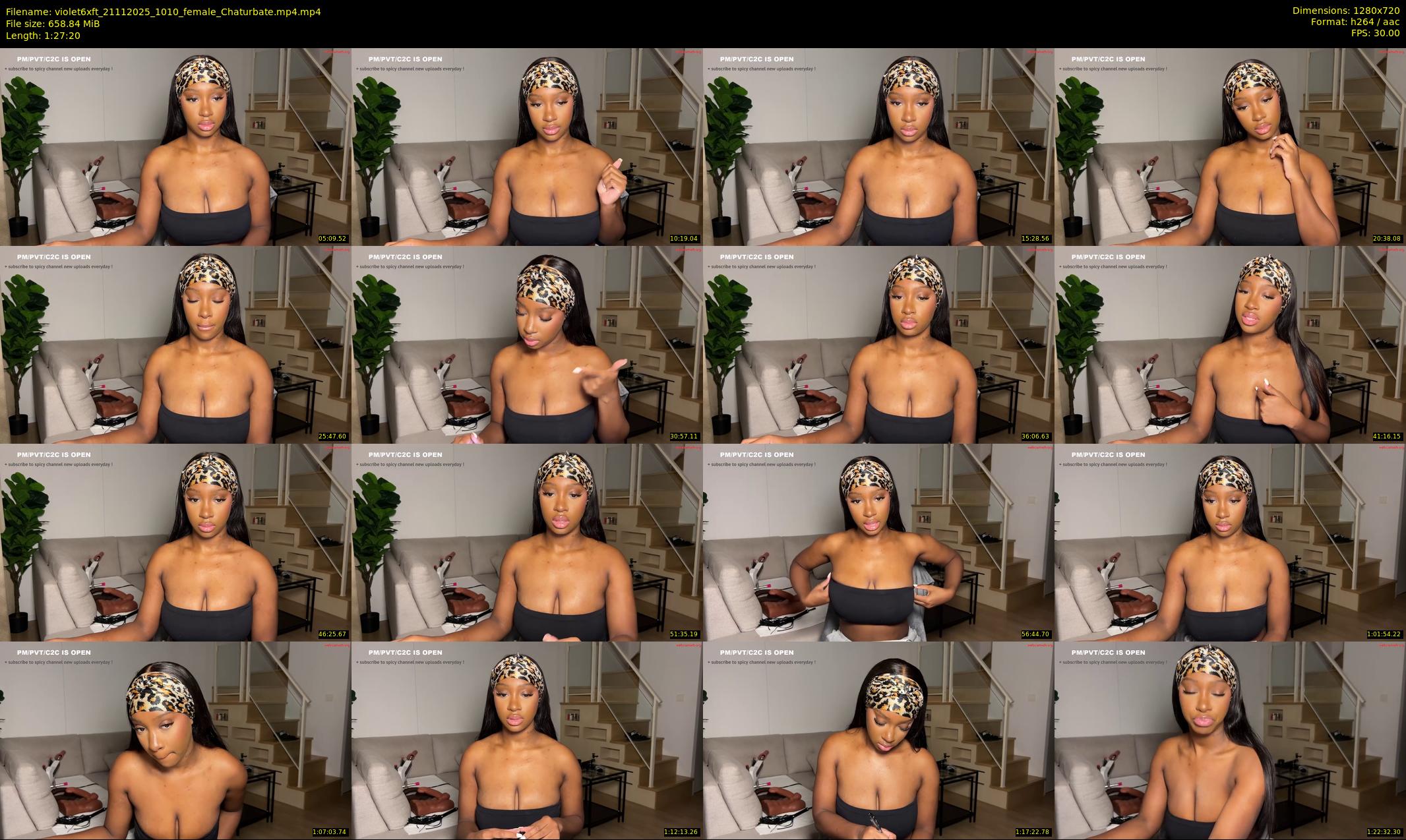 violet6xft — 88 minute Chaturbate female cam show recording, 720p, Nov 21, 2025