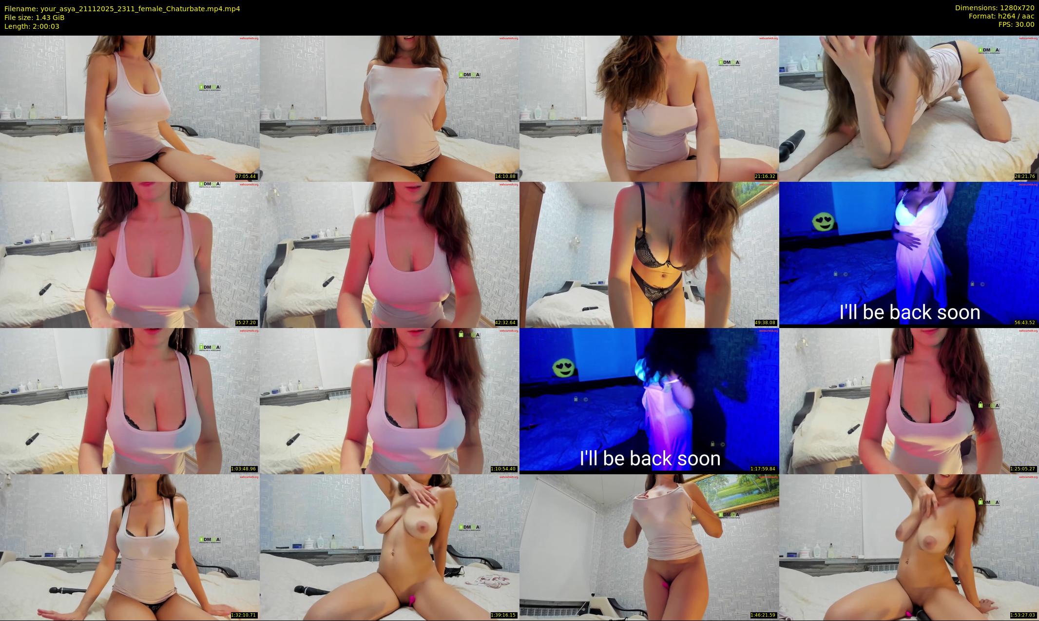 your_asya — 121 minute Chaturbate female cam show recording, 720p, Nov 21, 2025