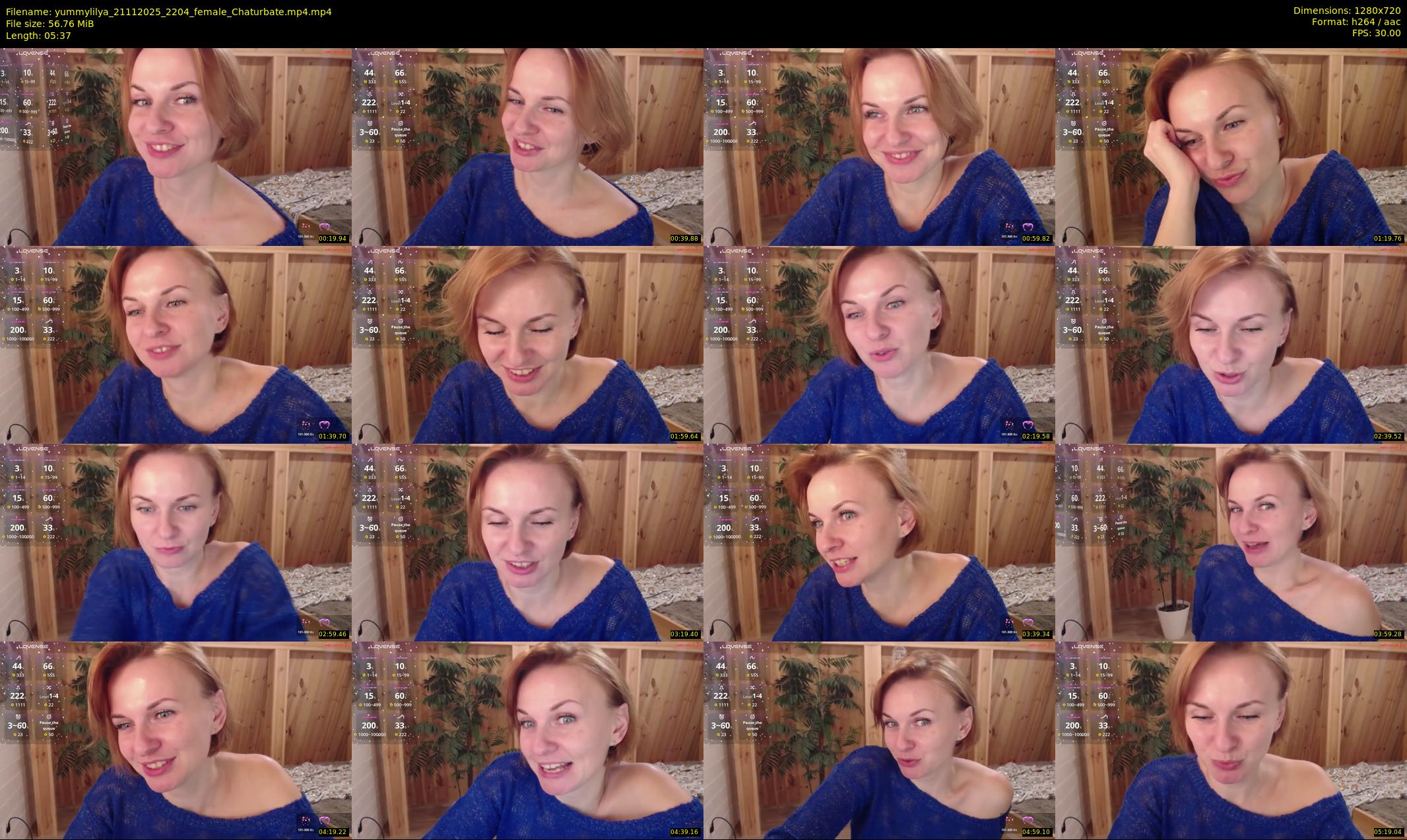 yummylilya — 6 minute Chaturbate female cam show recording, 720p, Nov 21, 2025