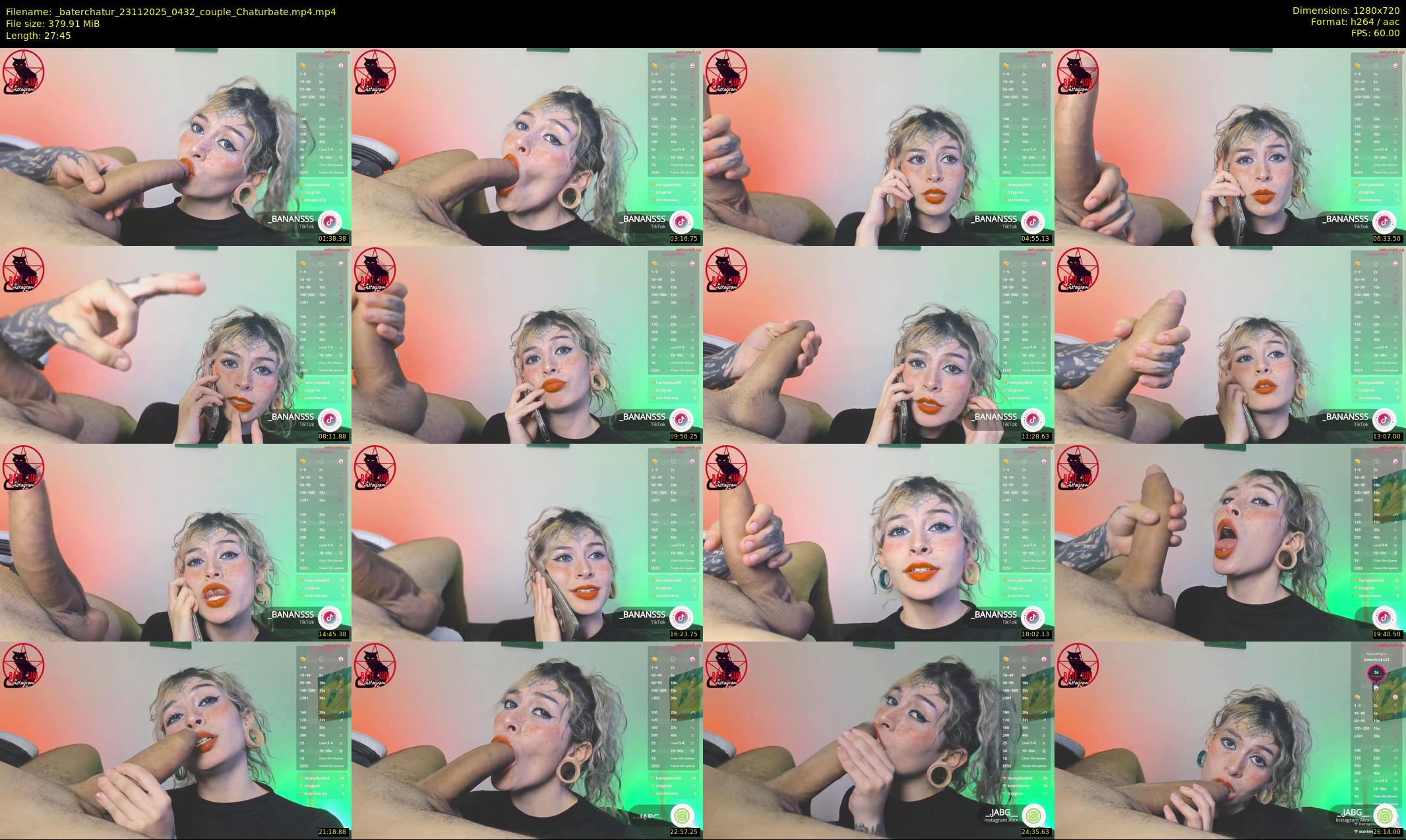 _baterchatur — 28 minute Chaturbate couple cam show recording, 720p, Nov 23, 2025