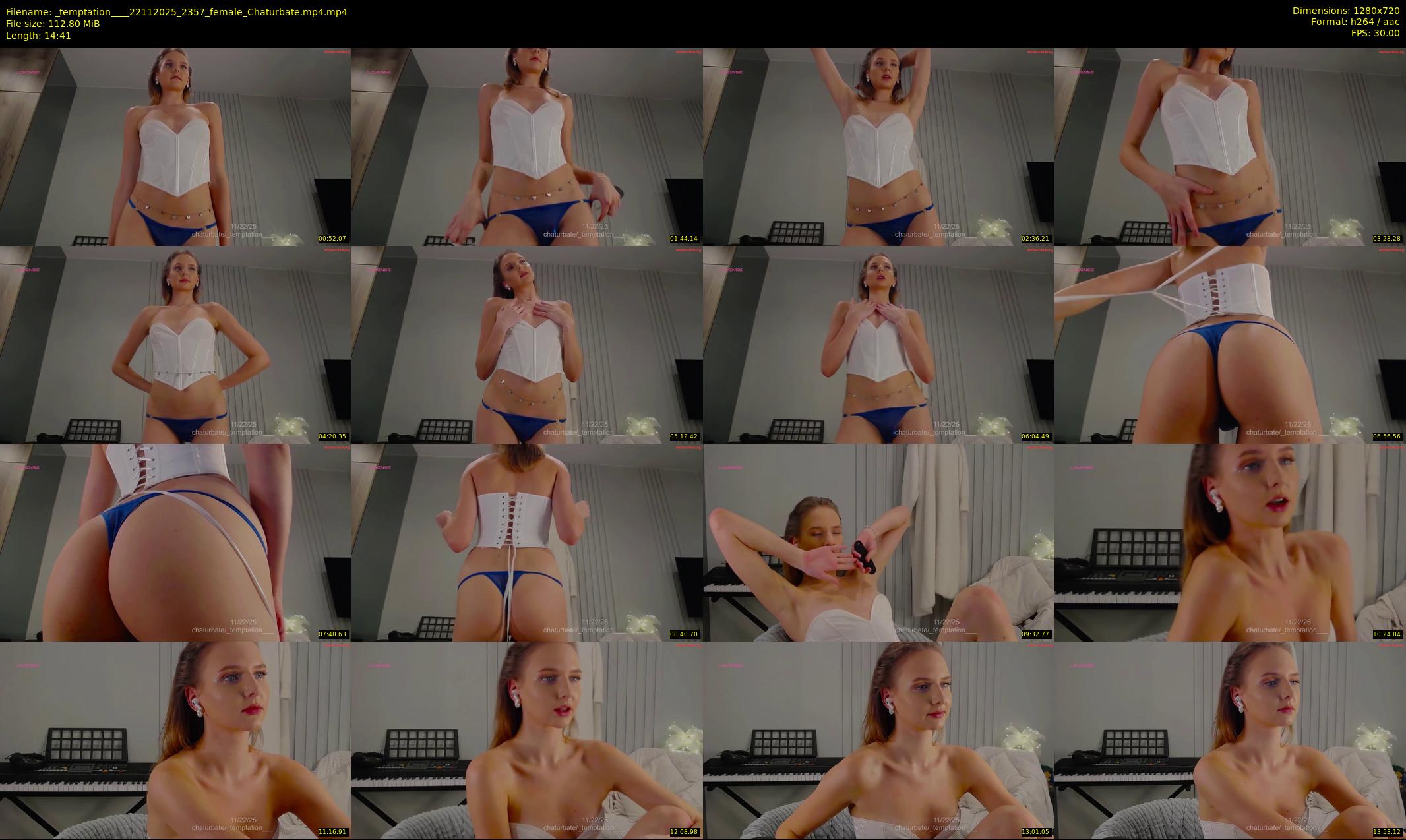 _temptation___ — 15 minute Chaturbate female cam show recording, 720p, Nov 22, 2025