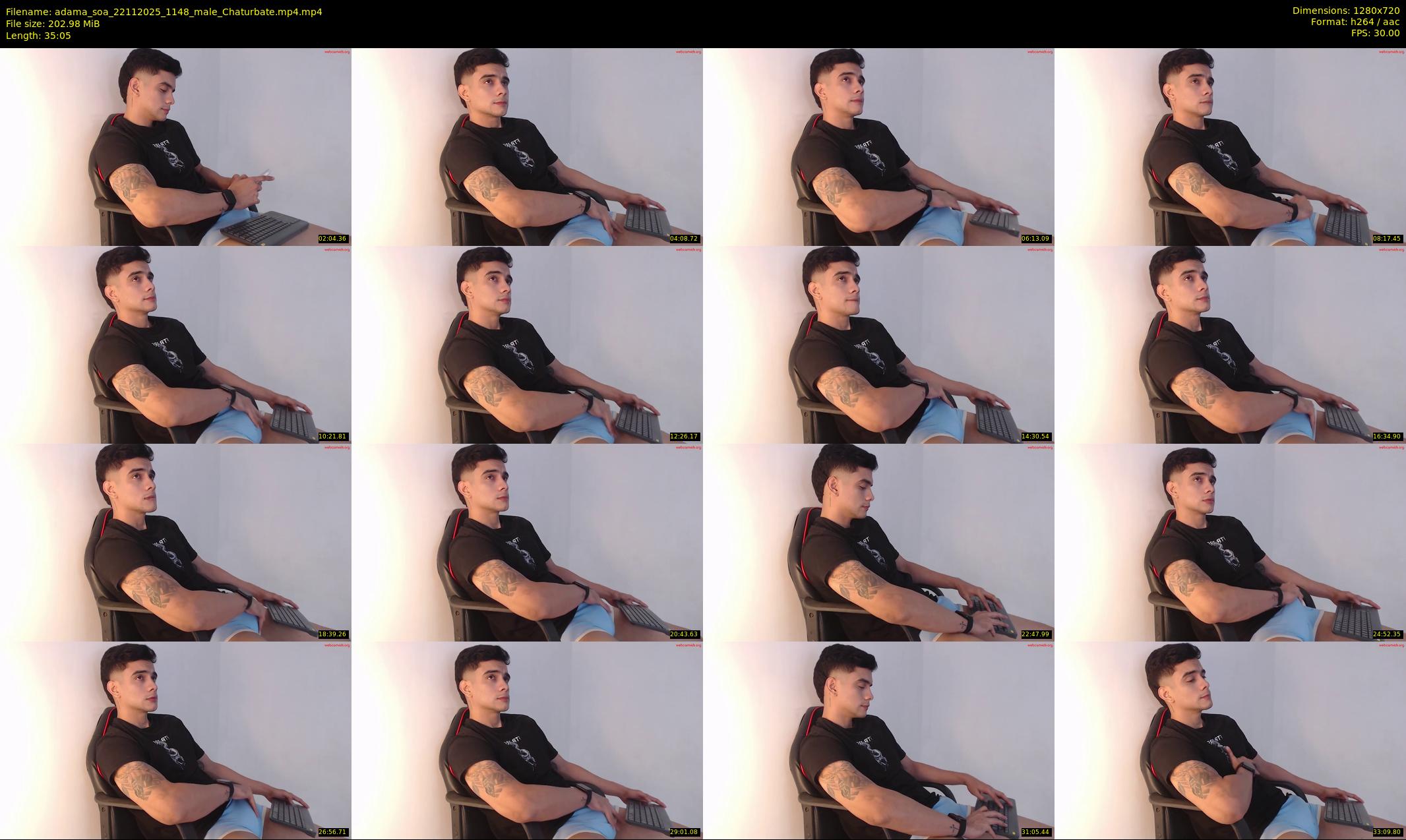 adama_soa — 36 minute Chaturbate male cam show recording, 720p, Nov 22, 2025