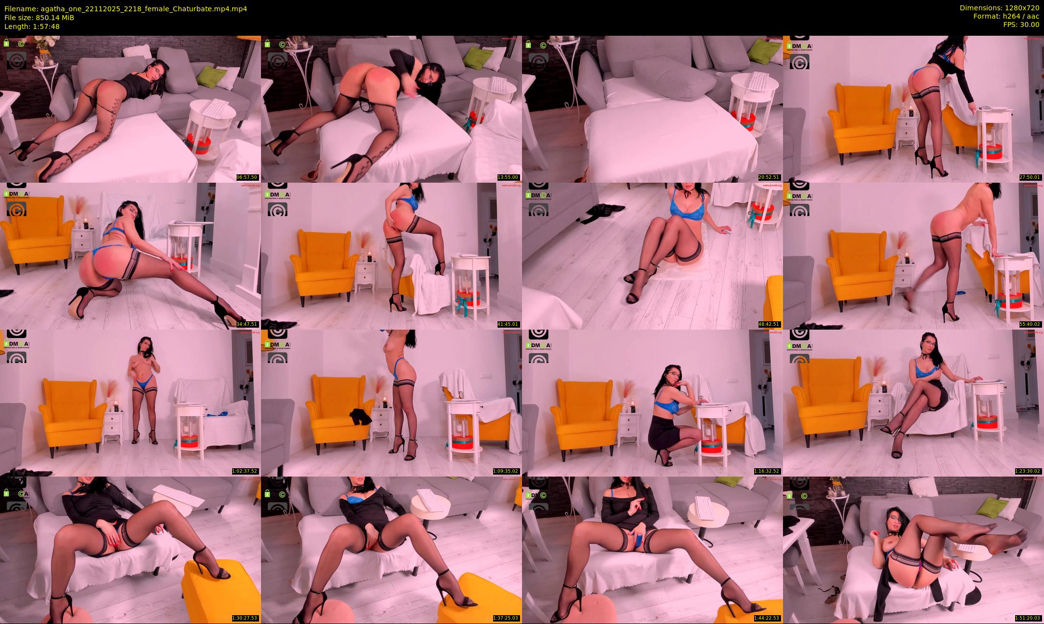agatha_one — 118 minute Chaturbate female cam show recording, 720p, Nov 22, 2025