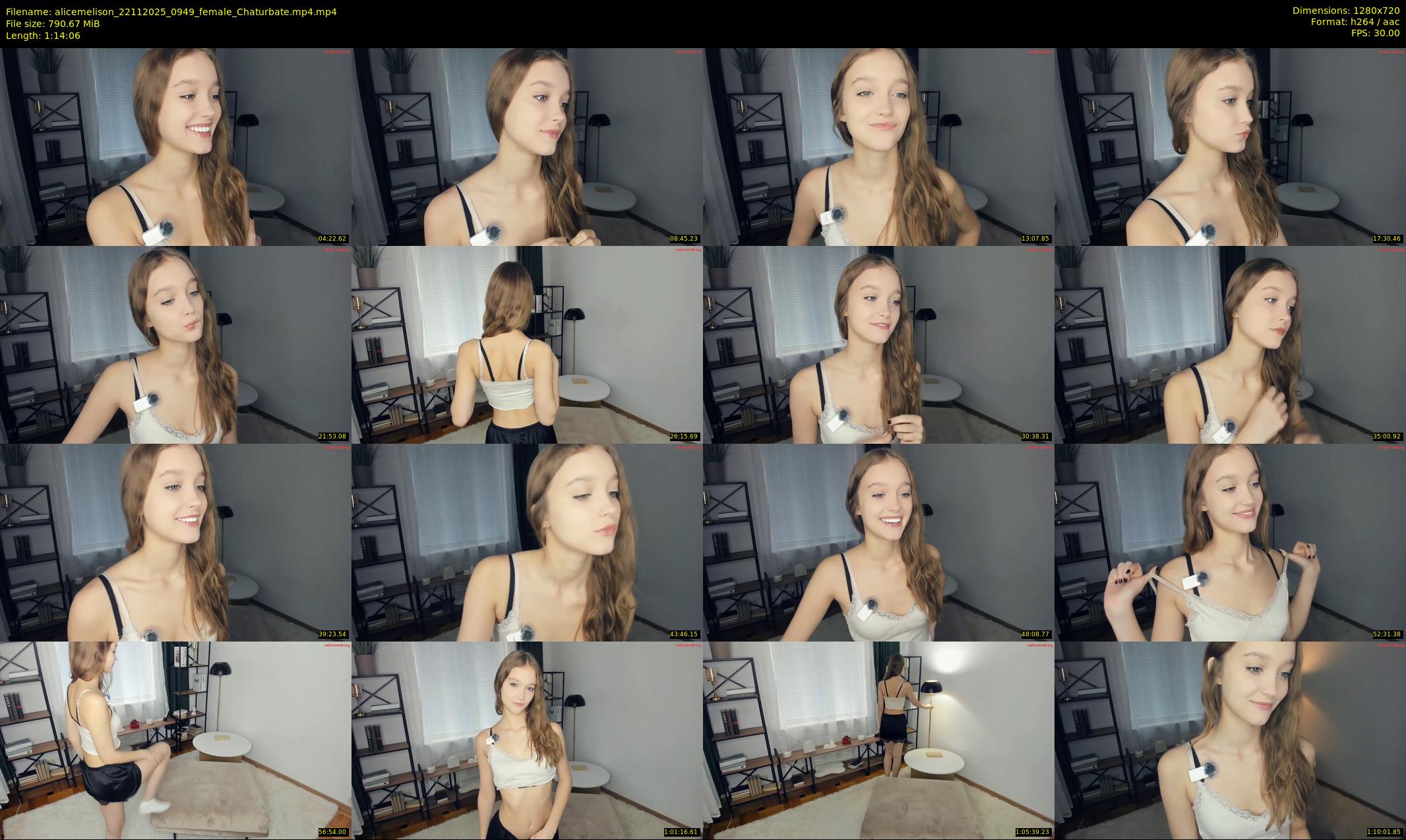 alicemelison — 75 minute Chaturbate female cam show recording, 720p, Nov 22, 2025