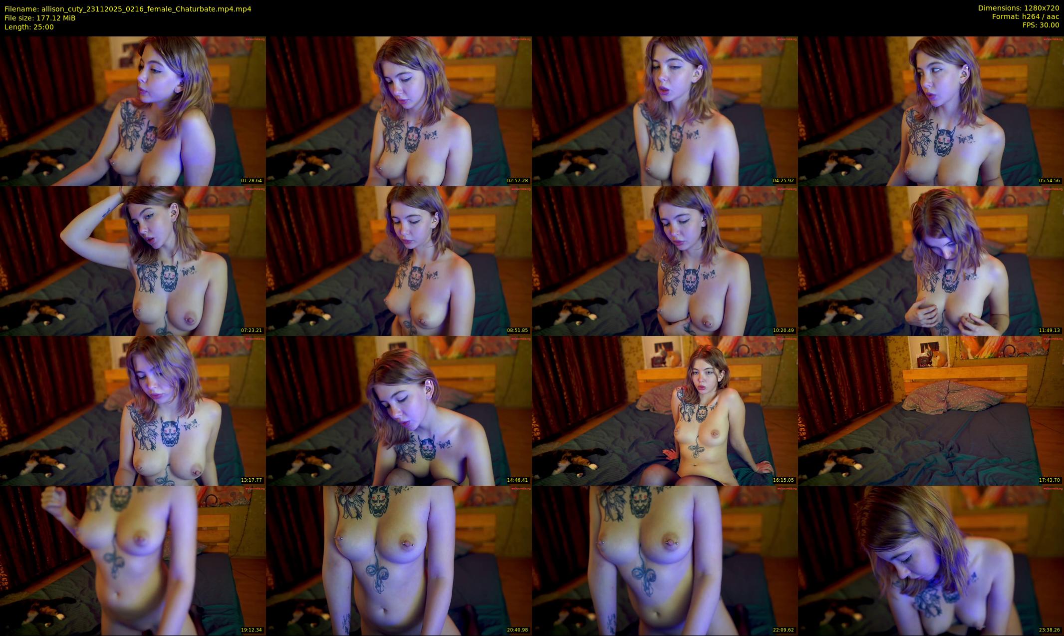 allison_cuty — 25 minute Chaturbate female cam show recording, 720p, Nov 23, 2025