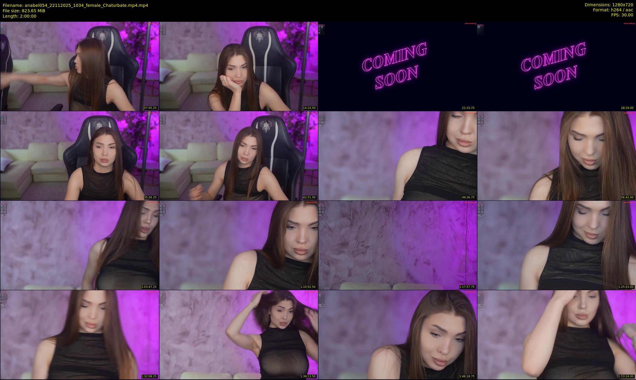 anabel054 — 120 minute Chaturbate female cam show recording, 720p, Nov 22, 2025