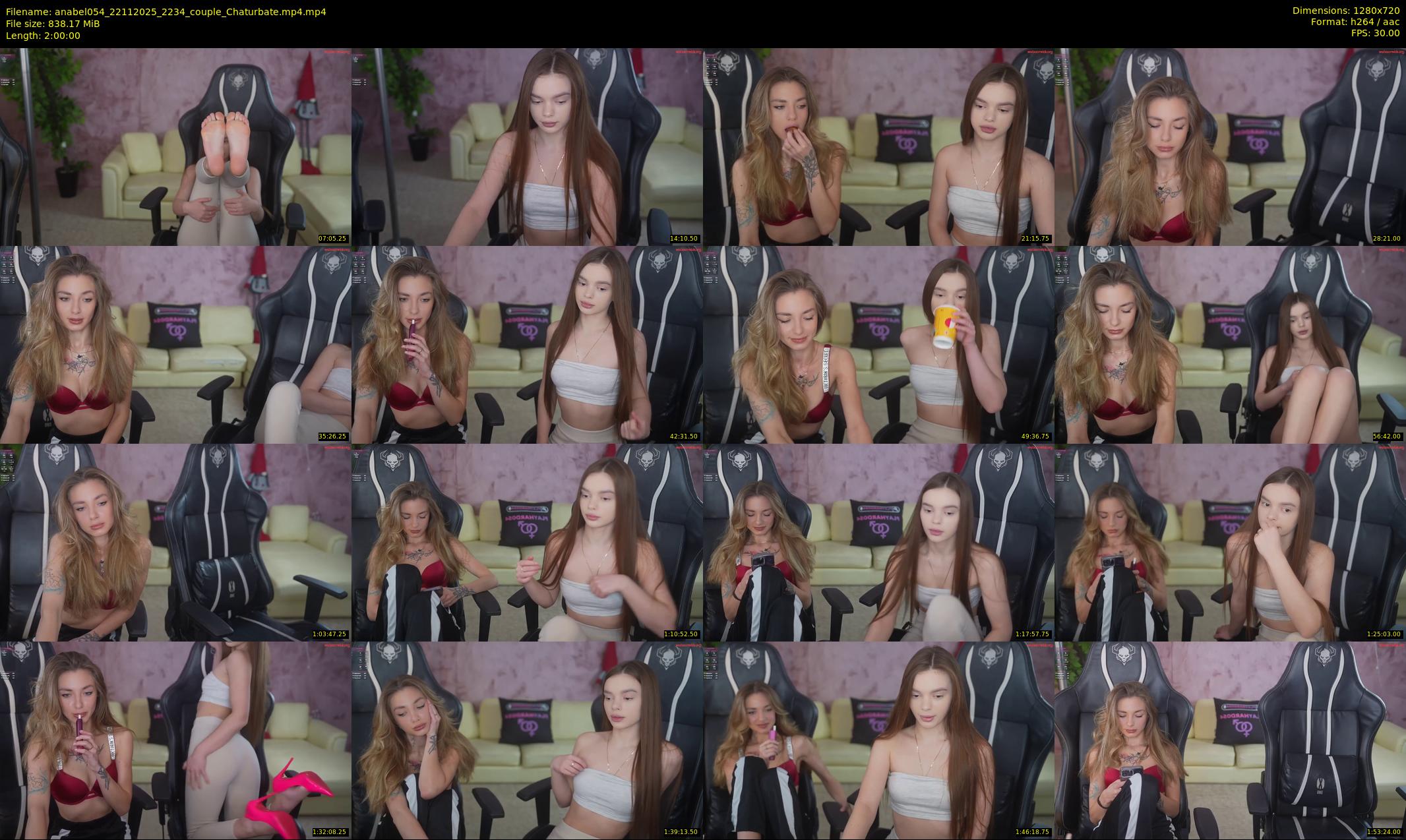 anabel054 — 120 minute Chaturbate female cam show recording, 720p, Nov 22, 2025