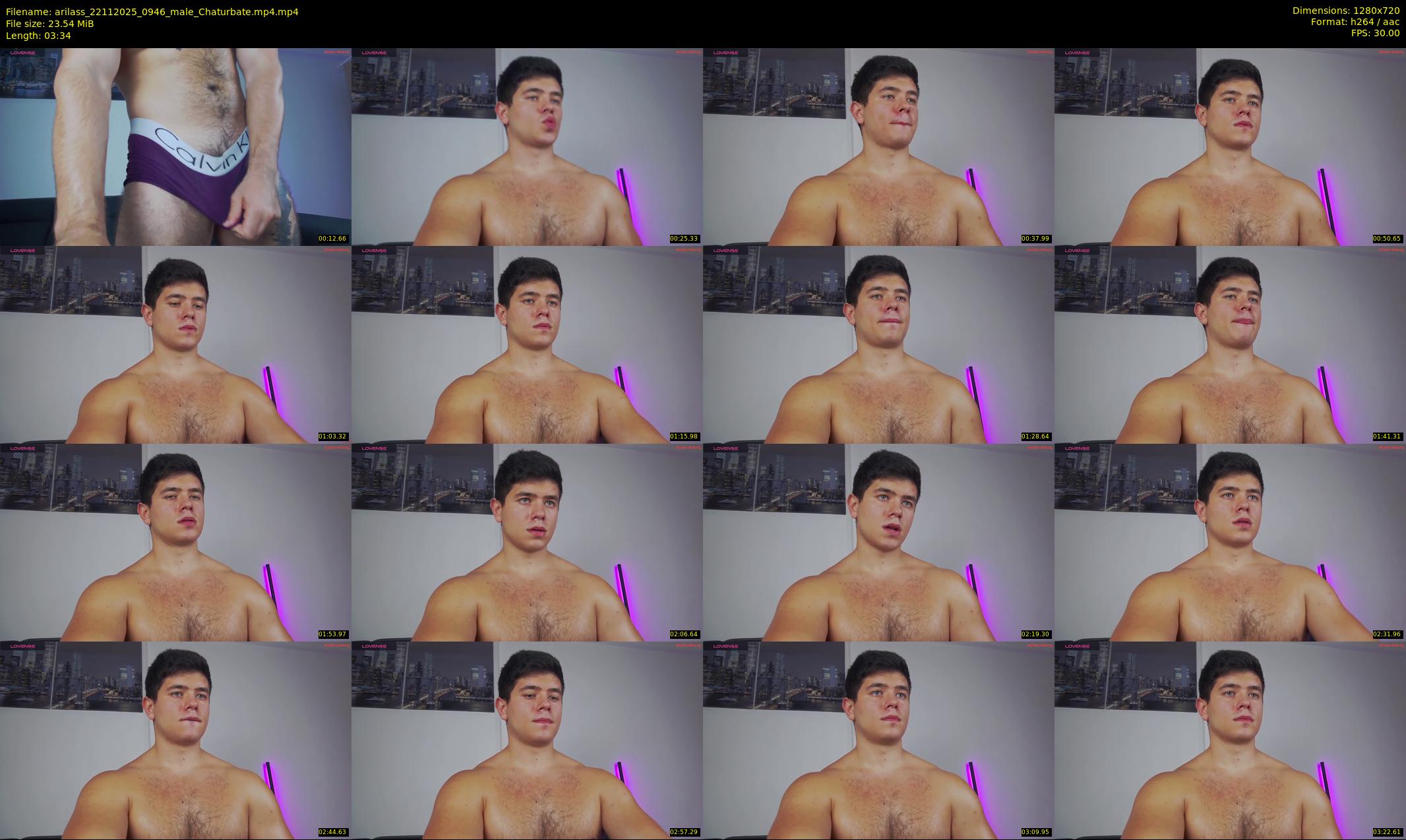 arilass — 4 minute Chaturbate male cam show recording, 720p, Nov 22, 2025