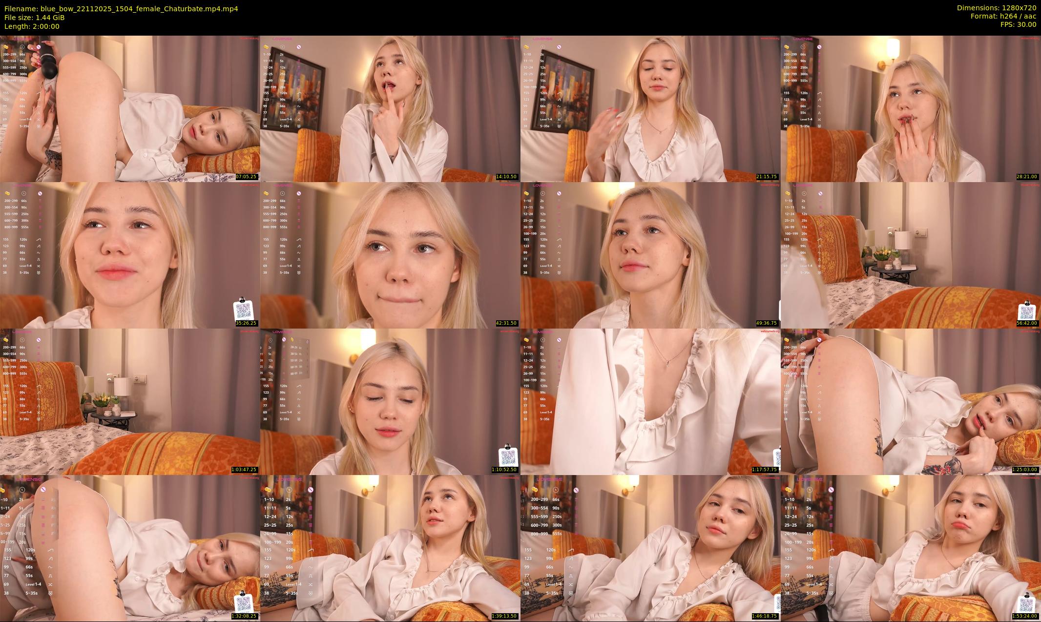 blue_bow — 120 minute Chaturbate female cam show recording, 720p, Nov 22, 2025