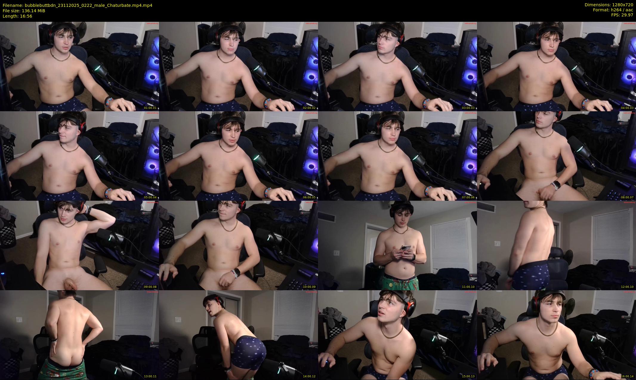 bubblebuttbdn — 17 minute Chaturbate male cam show recording, 720p, Nov 23, 2025