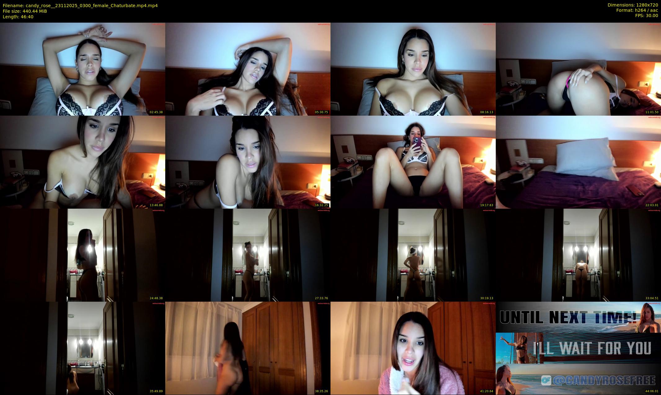 candy_rose_ — 47 minute Chaturbate female cam show recording, 720p, Nov 23, 2025