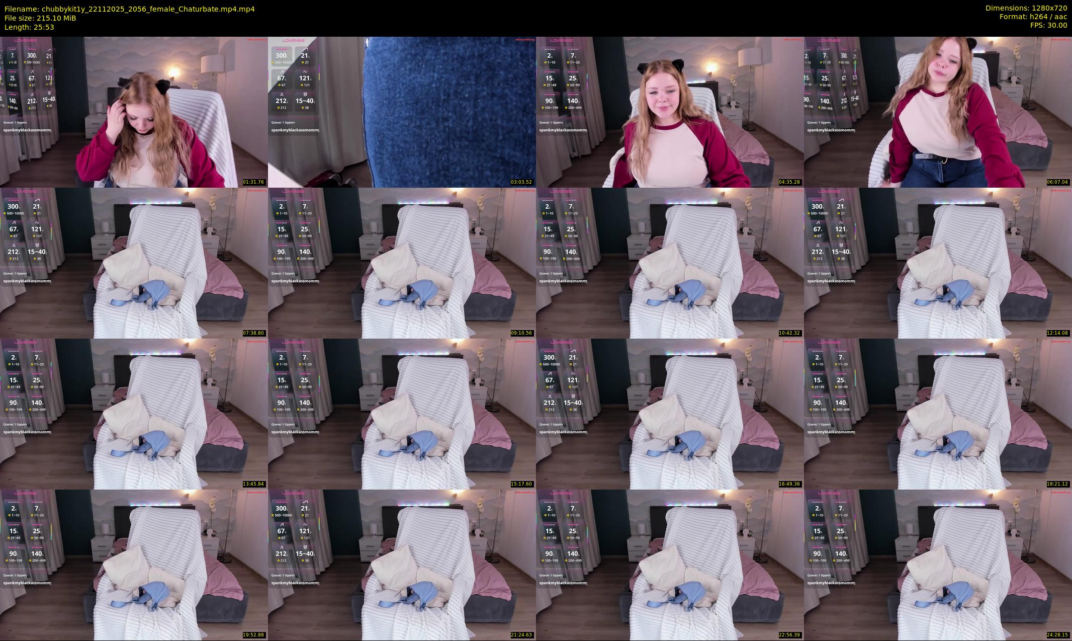 chubbykit1y — 26 minute Chaturbate female cam show recording, 720p, Nov 22, 2025