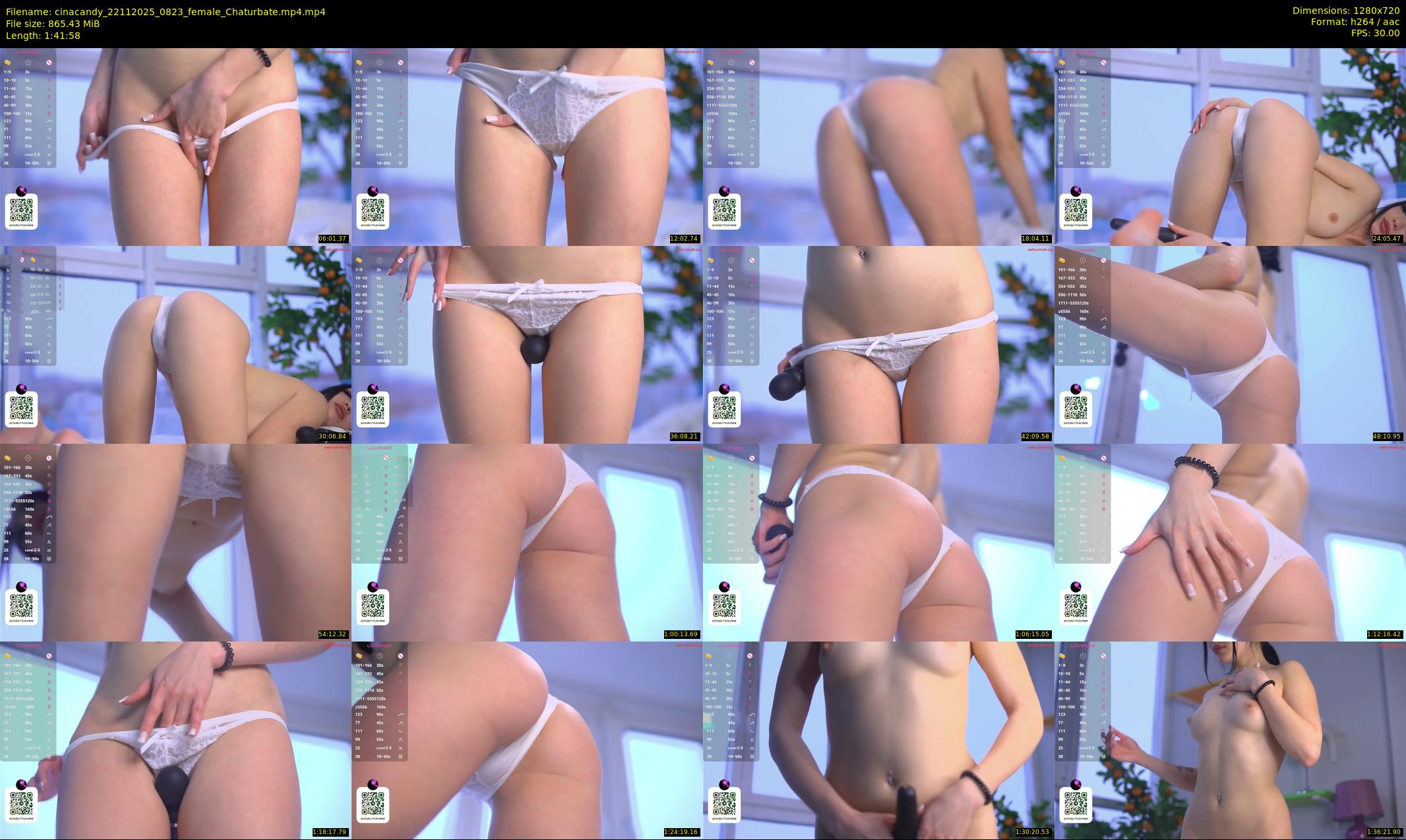 cinacandy — 102 minute Chaturbate female cam show recording, 720p, Nov 22, 2025