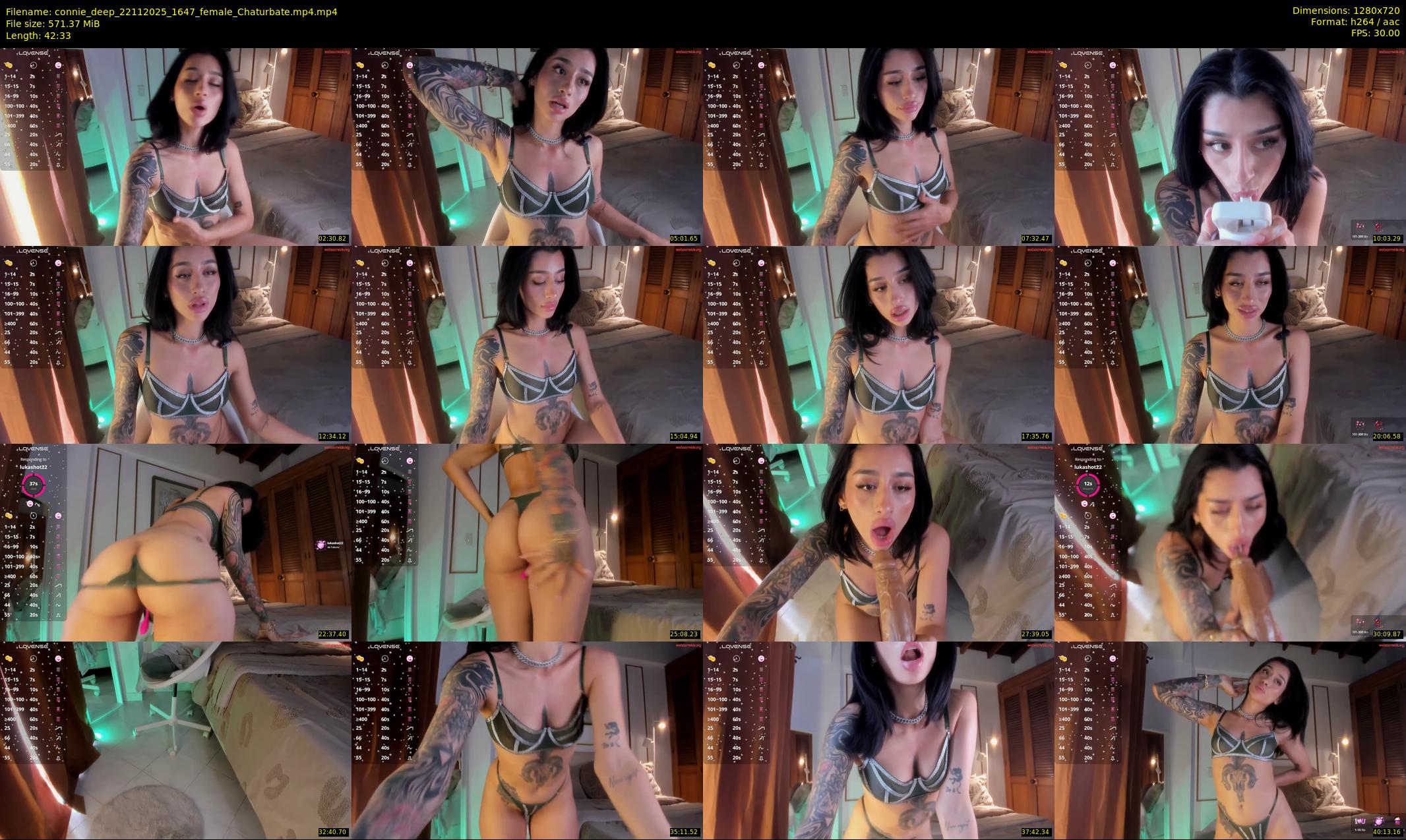 connie_deep — 43 minute Chaturbate female cam show recording, 720p, Nov 22, 2025