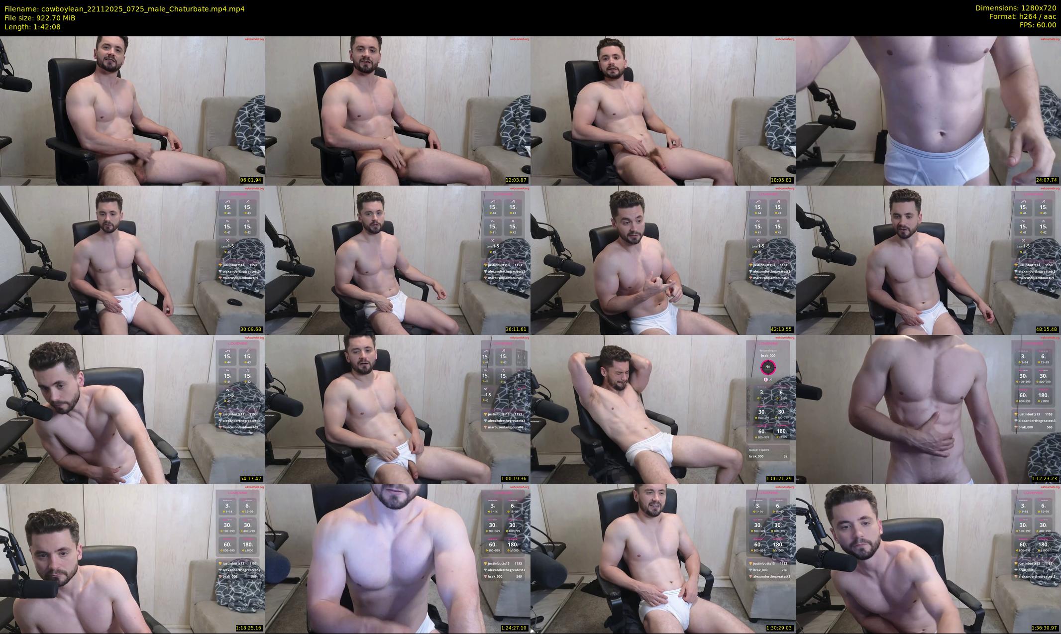 cowboylean — 103 minute Chaturbate male cam show recording, 720p, Nov 22, 2025