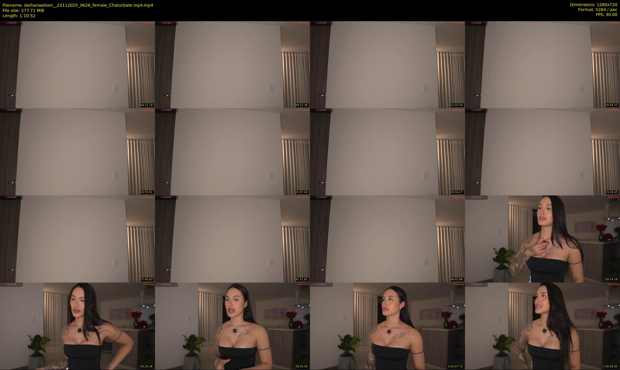 daihanwatson_ — 71 minute Chaturbate female cam show recording, 720p, Nov 22, 2025