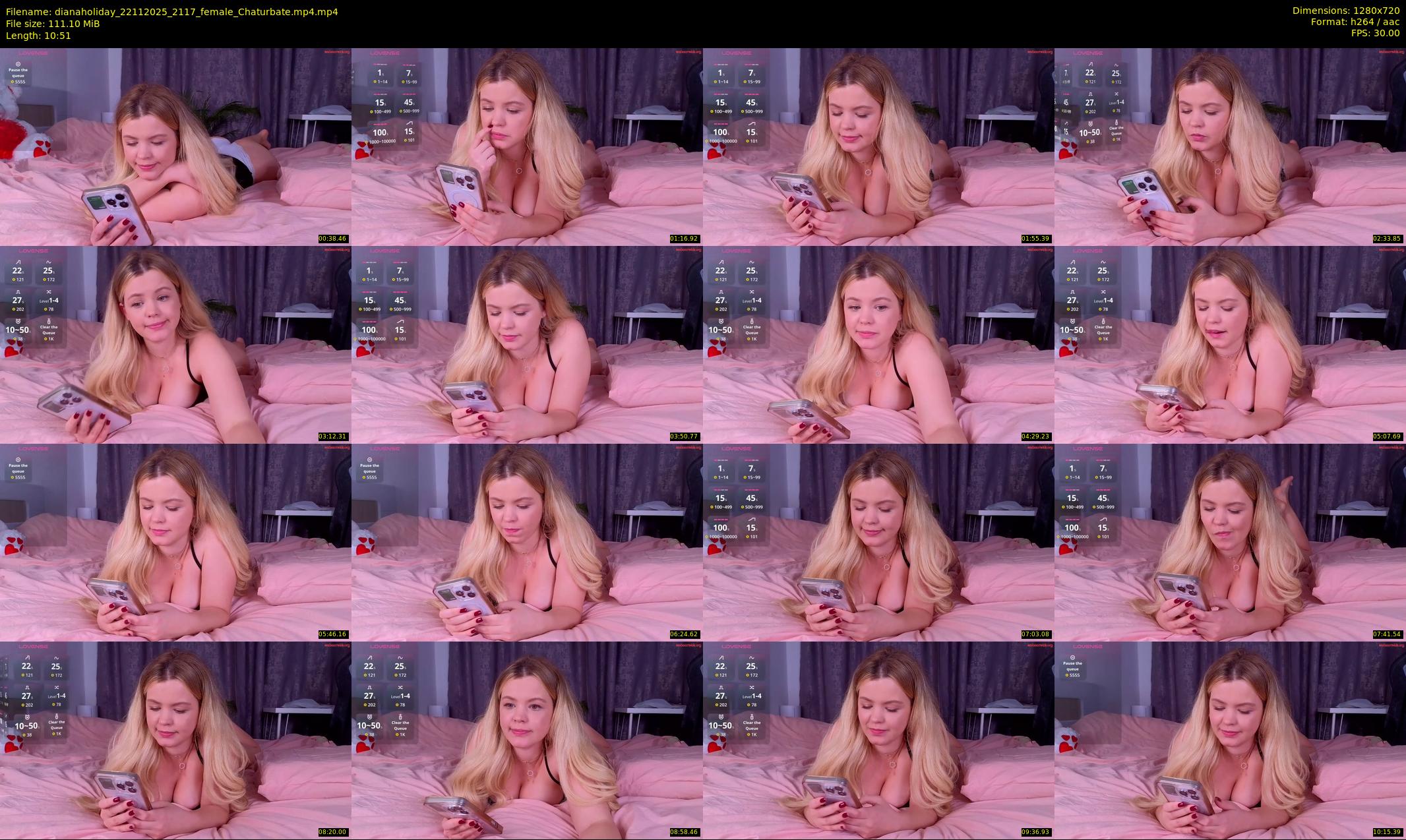 dianaholiday — 11 minute Chaturbate female cam show recording, 720p, Nov 22, 2025