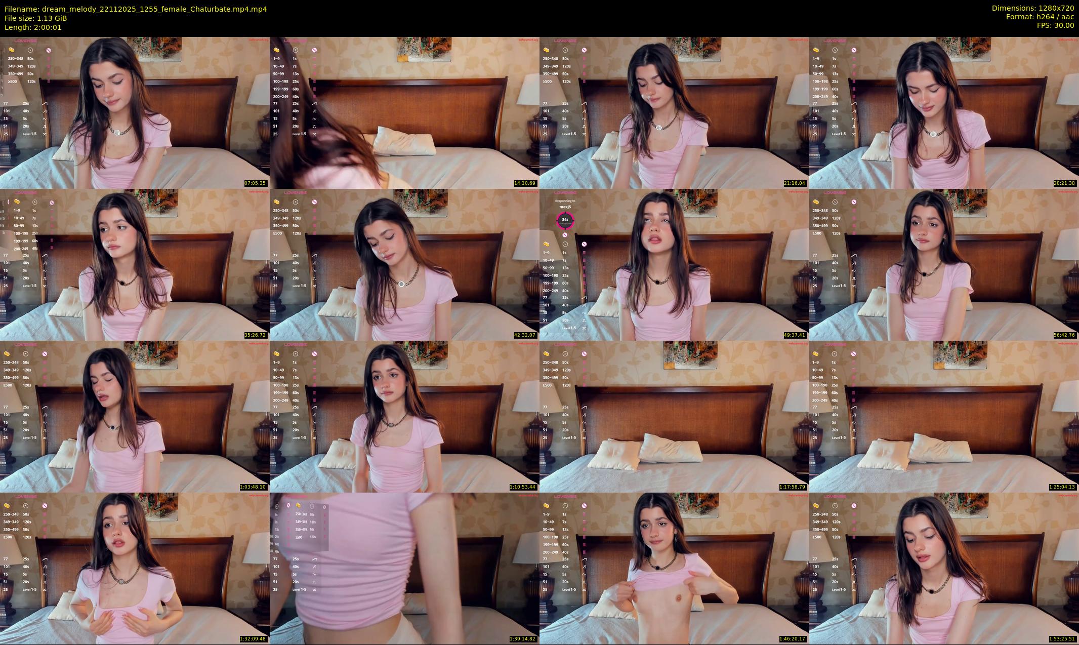 dream_melody — 121 minute Chaturbate female cam show recording, 720p, Nov 22, 2025