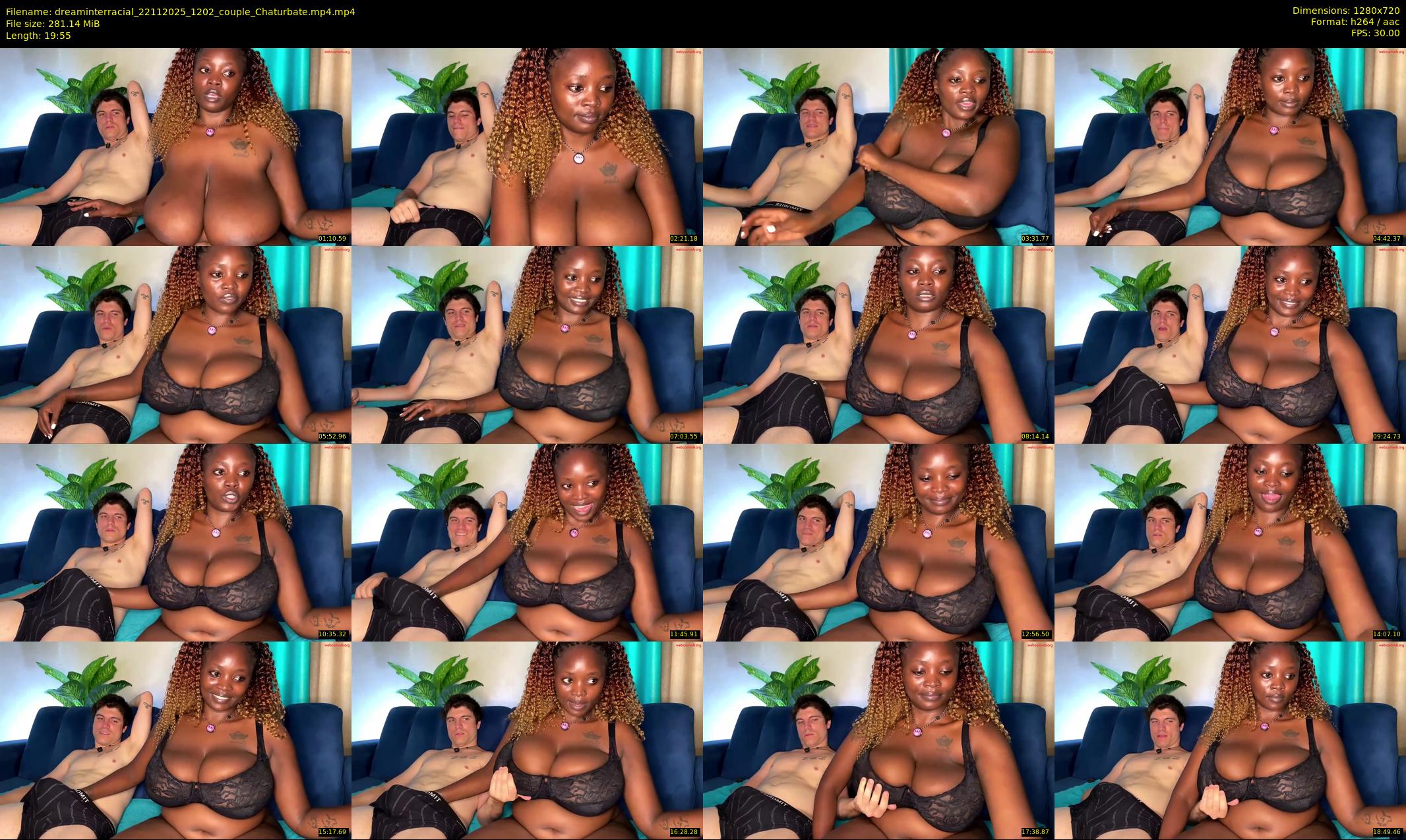 dreaminterracial — 20 minute Chaturbate couple cam show recording, 720p, Nov 22, 2025