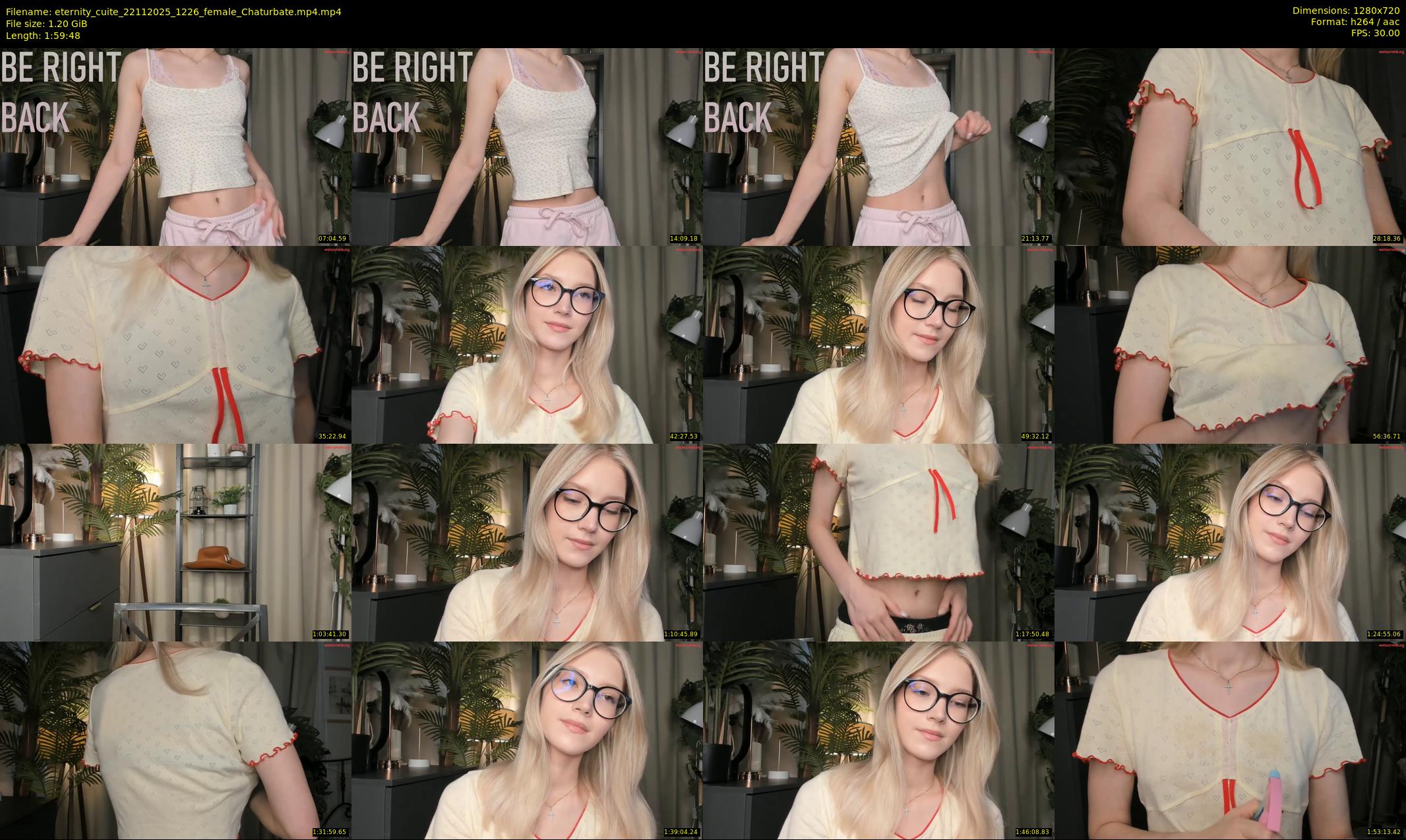 eternity_cuite — 120 minute Chaturbate female cam show recording, 720p, Nov 22, 2025