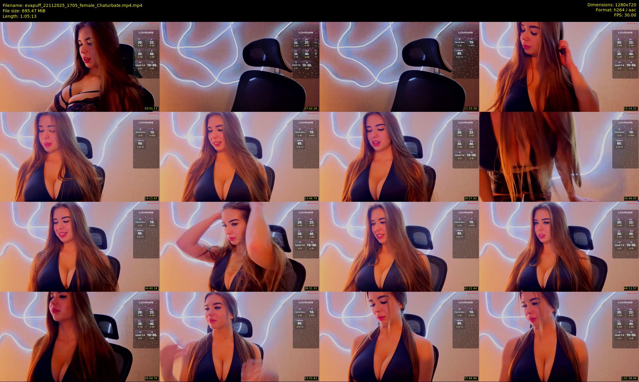 evapuff — 66 minute Chaturbate female cam show recording, 720p, Nov 22, 2025