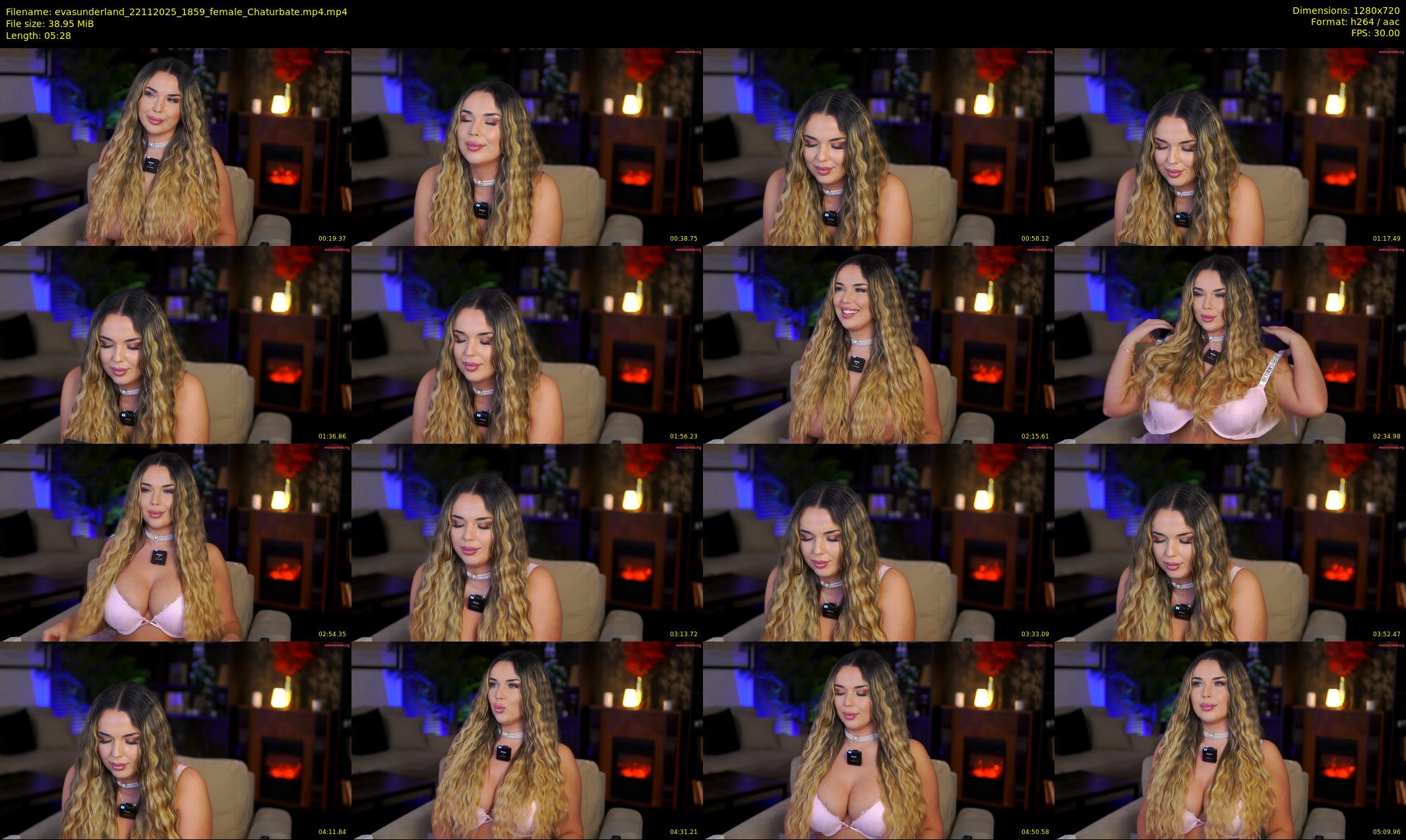 evasunderland — 6 minute Chaturbate female cam show recording, 720p, Nov 22, 2025