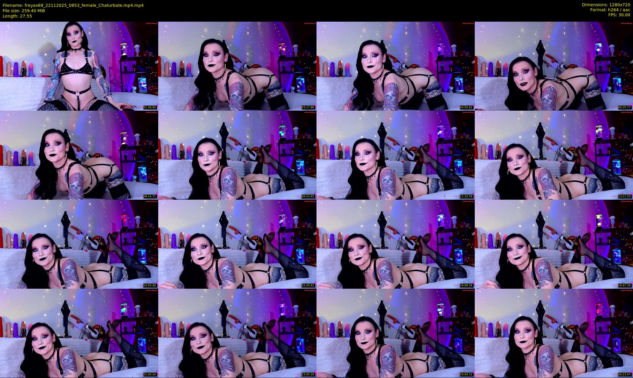 freyax69 — 28 minute Chaturbate female cam show recording, 720p, Nov 22, 2025