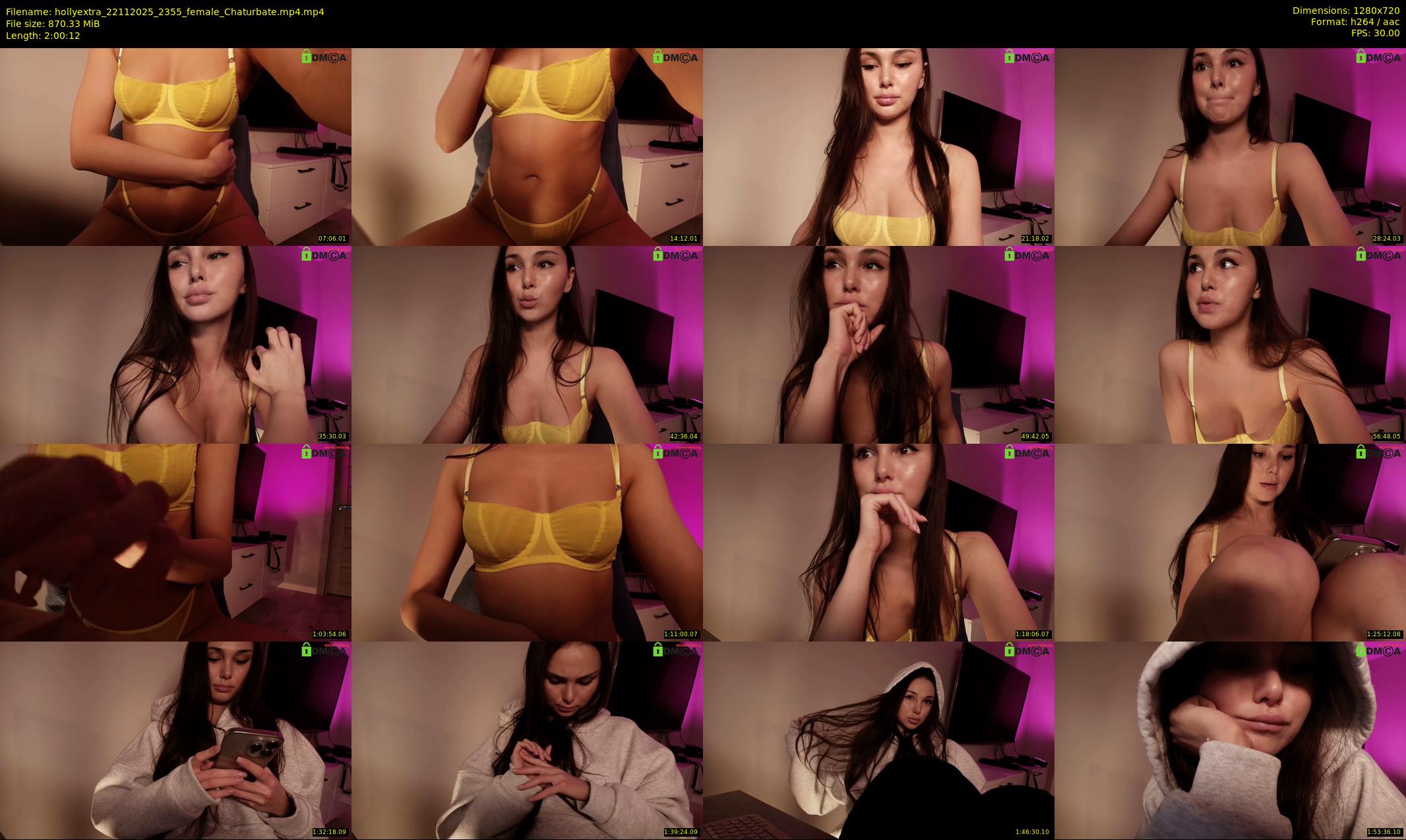 hollyextra — 121 minute Chaturbate female cam show recording, 720p, Nov 22, 2025