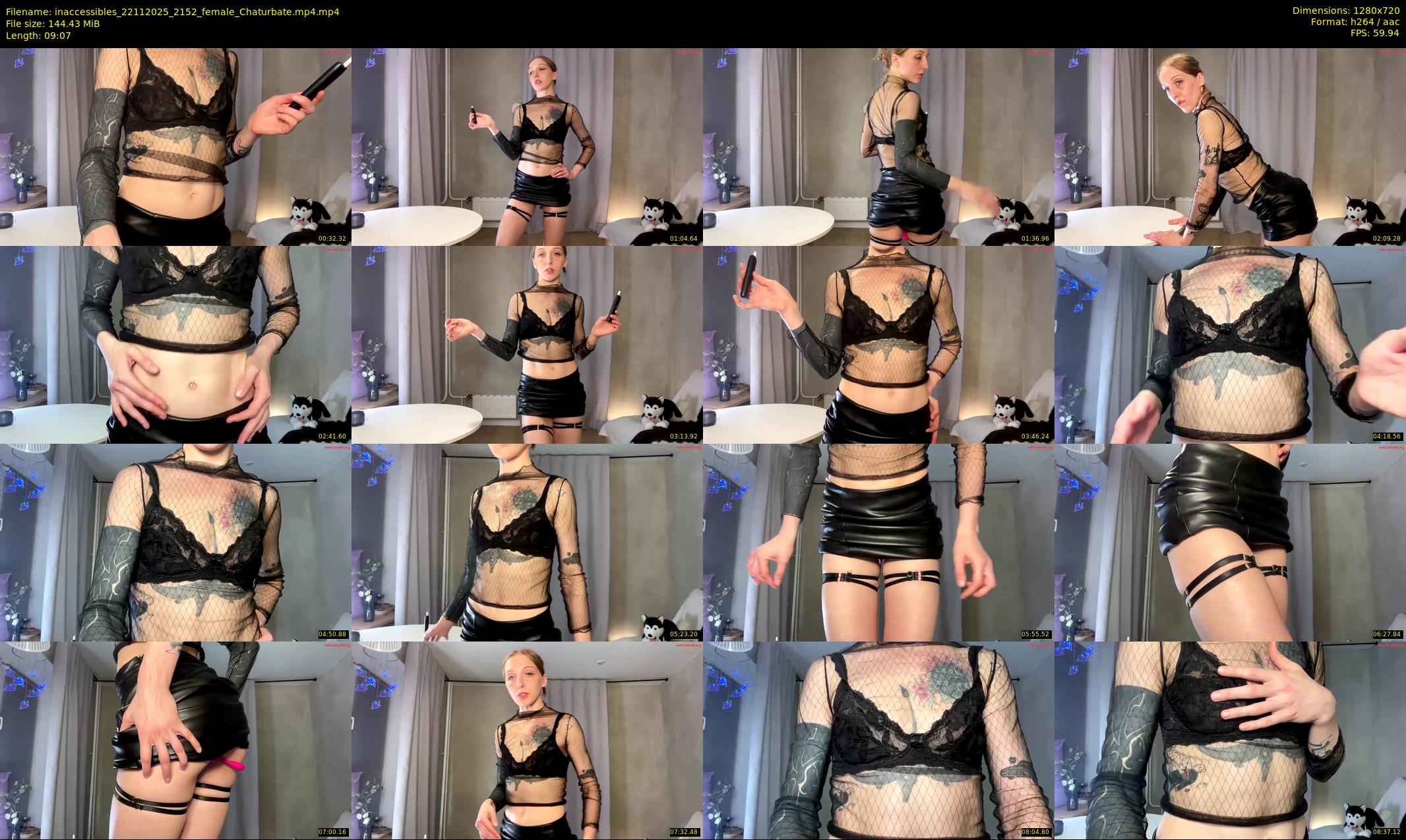 inaccessibles — 10 minute Chaturbate female cam show recording, 720p, Nov 22, 2025