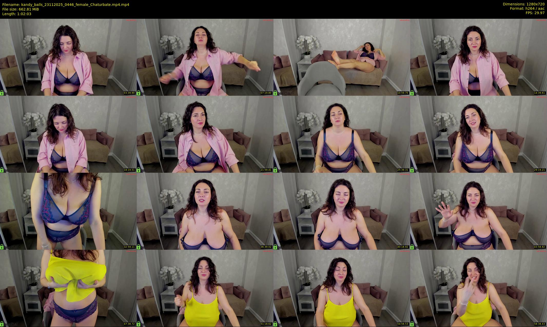 kandy_balls — 63 minute Chaturbate female cam show recording, 720p, Nov 23, 2025