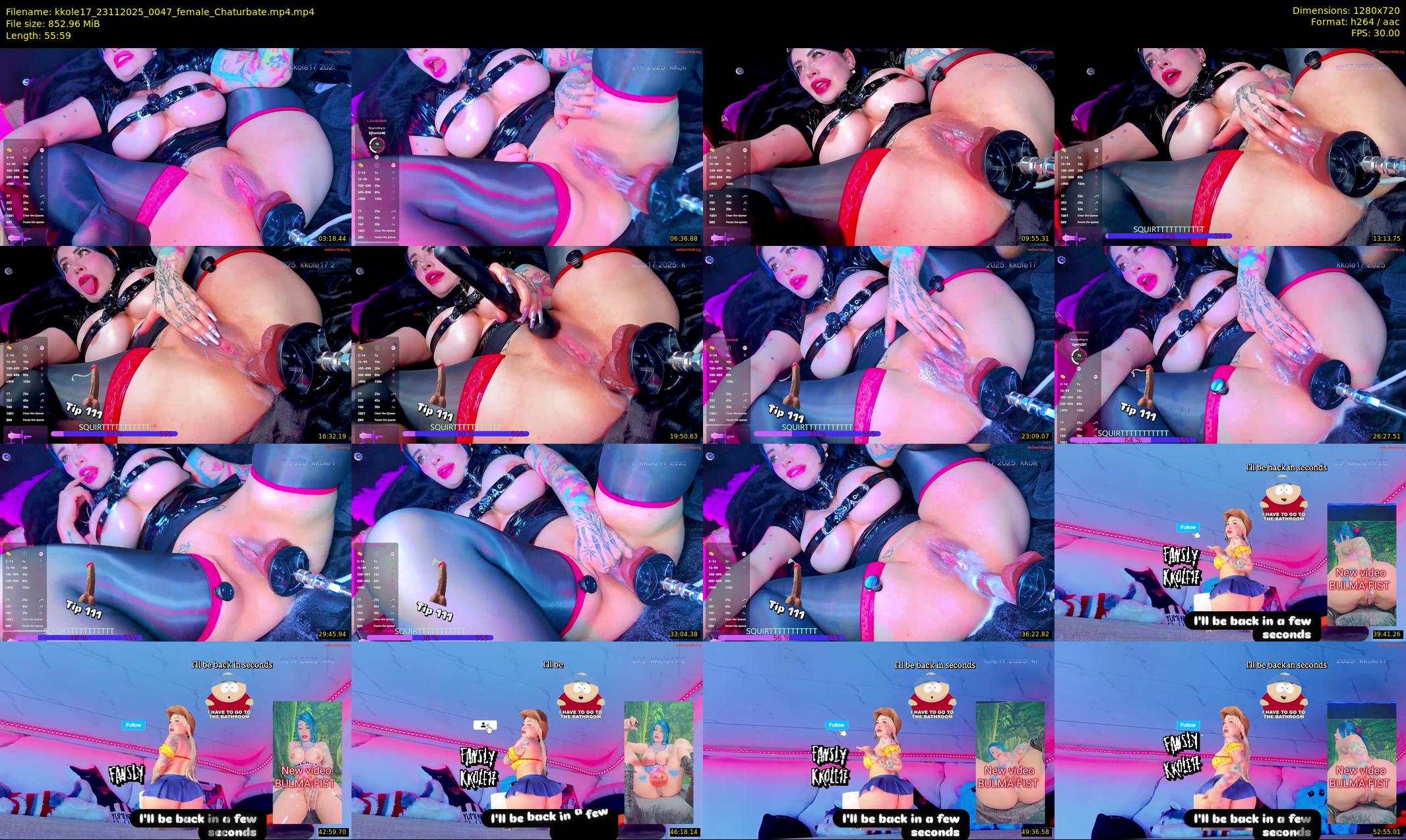 kkole17 — 56 minute Chaturbate female cam show recording, 720p, Nov 23, 2025