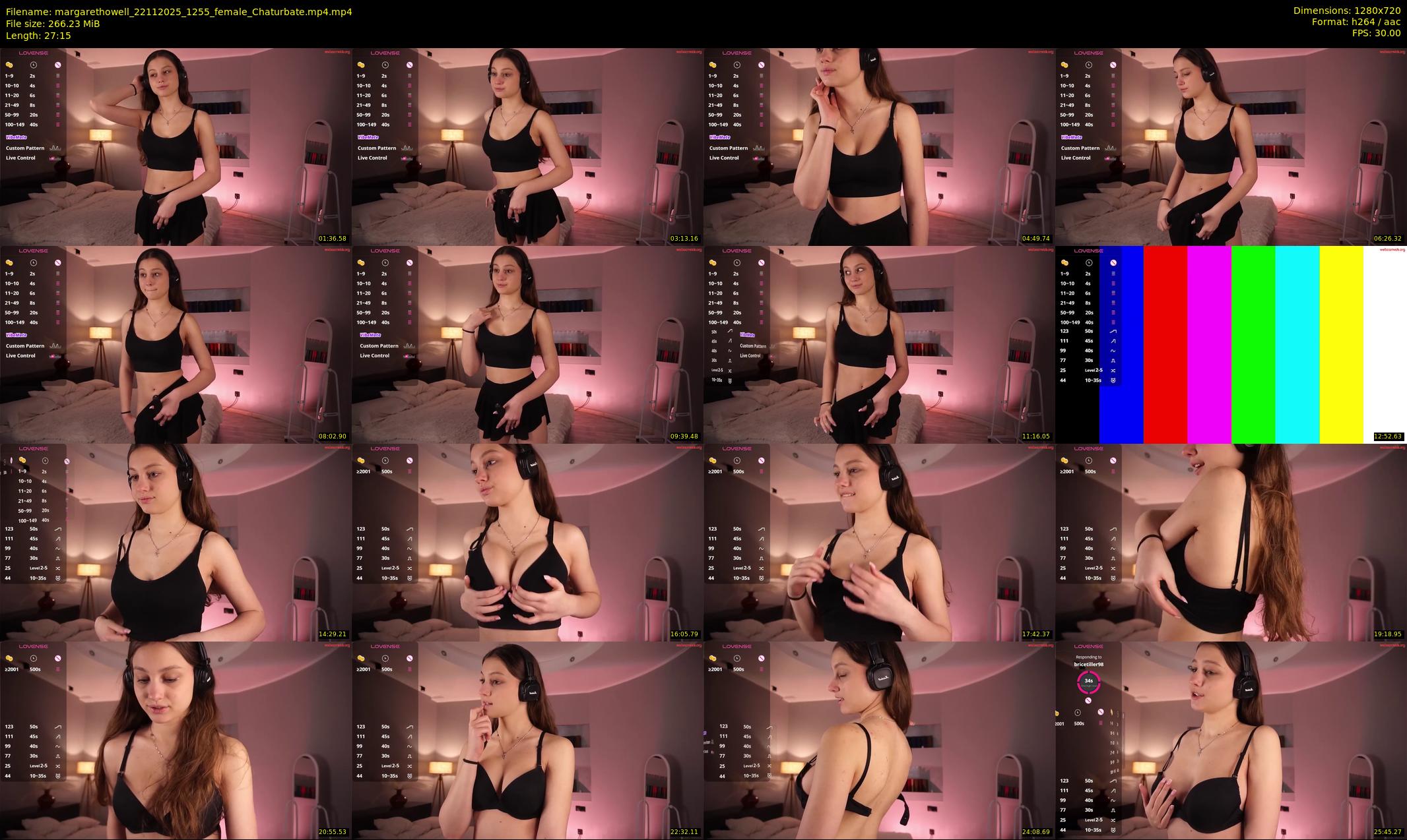 margarethowell — 28 minute Chaturbate female cam show recording, 720p, Nov 22, 2025