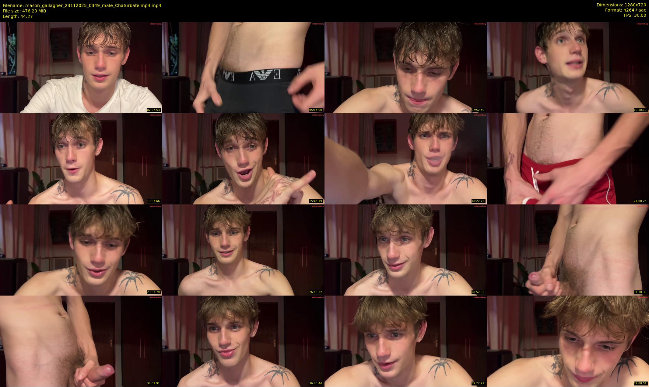 mason_gallagher — 45 minute Chaturbate male cam show recording, 720p, Nov 23, 2025