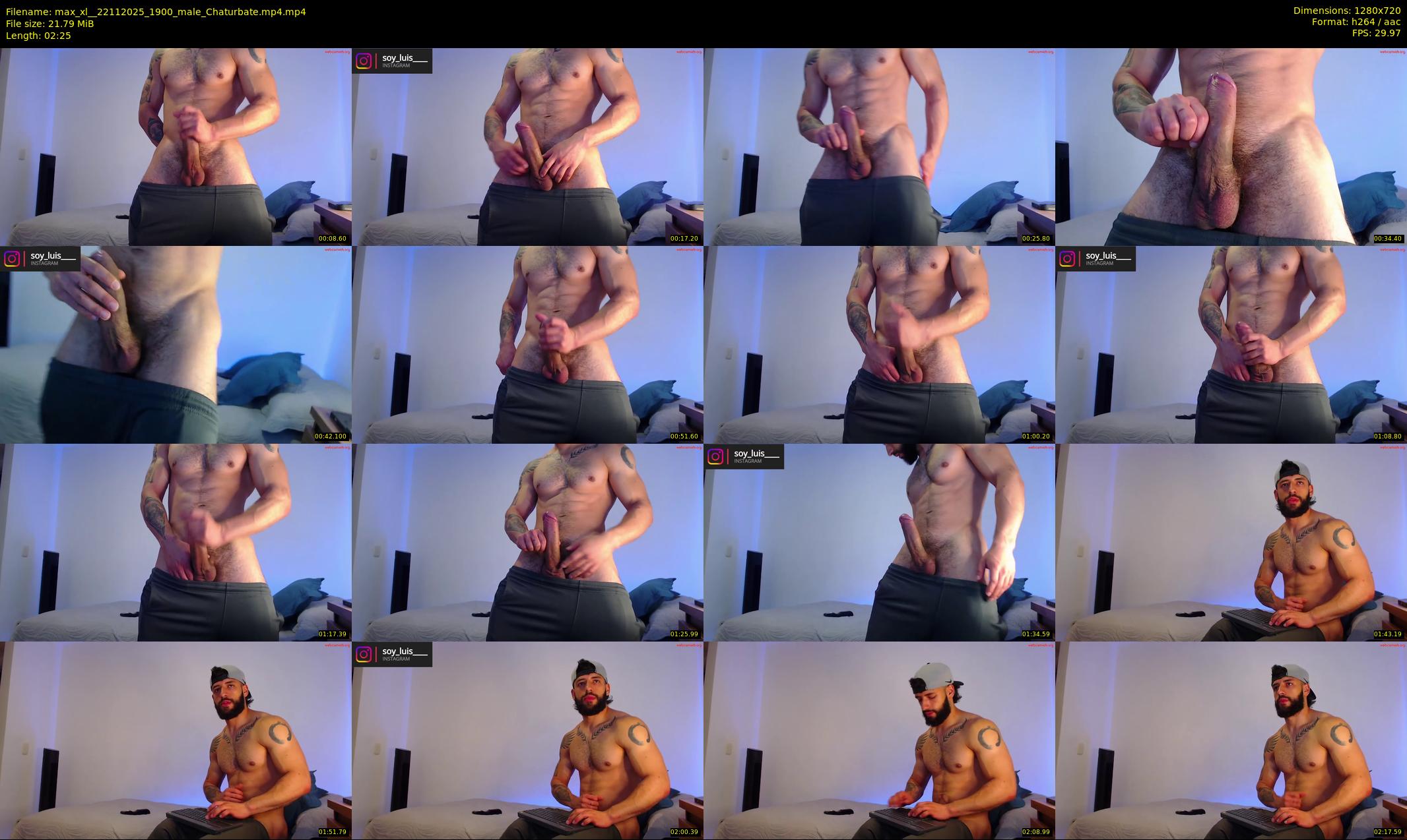 max_xl_ — 3 minute Chaturbate male cam show recording, 720p, Nov 22, 2025