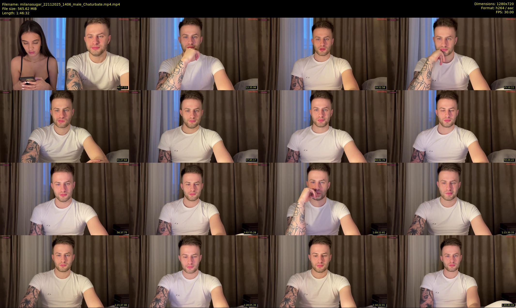 milanasugar — 107 minute Chaturbate couple cam show recording, 720p, Nov 22, 2025
