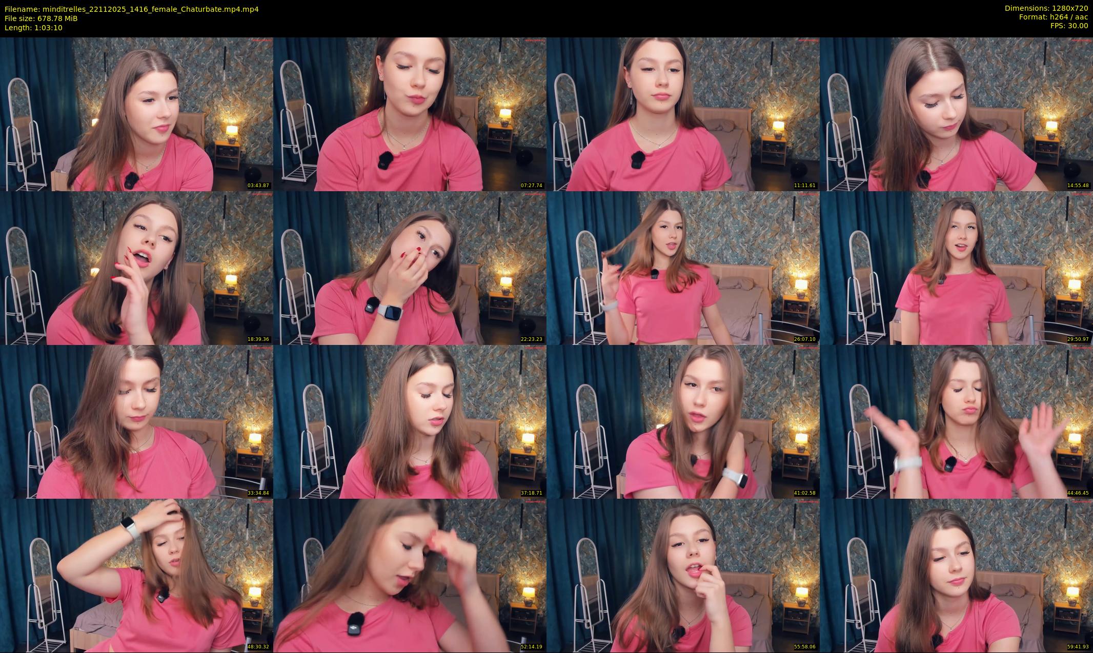 minditrelles — 64 minute Chaturbate female cam show recording, 720p, Nov 22, 2025