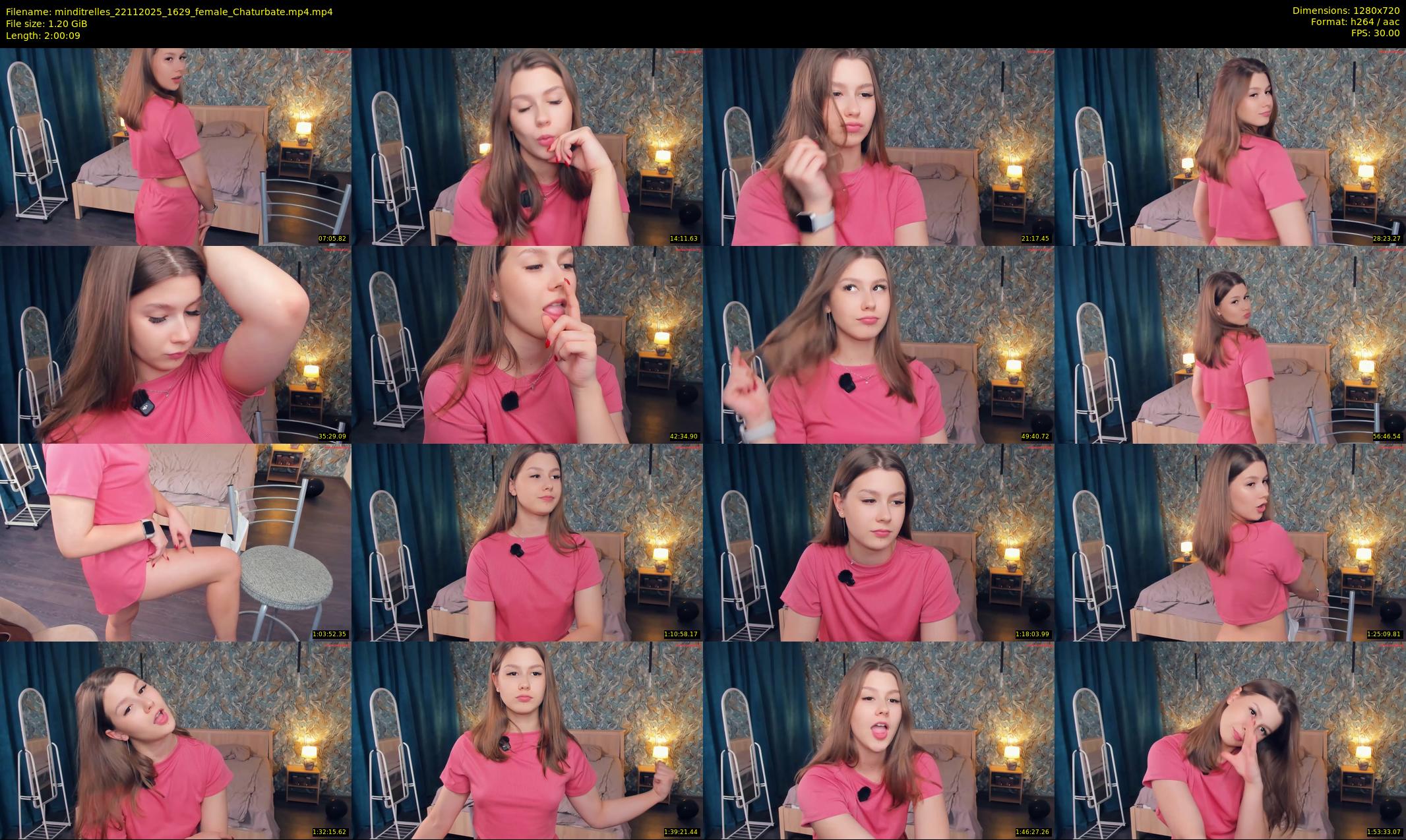 minditrelles — 121 minute Chaturbate female cam show recording, 720p, Nov 22, 2025