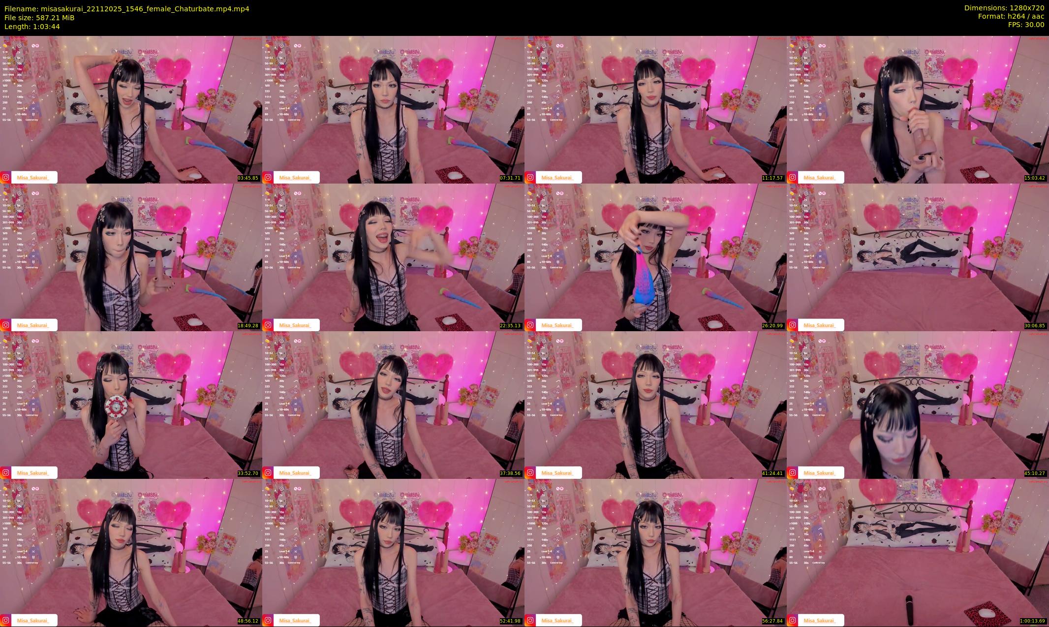 misasakurai — 64 minute Chaturbate female cam show recording, 720p, Nov 22, 2025